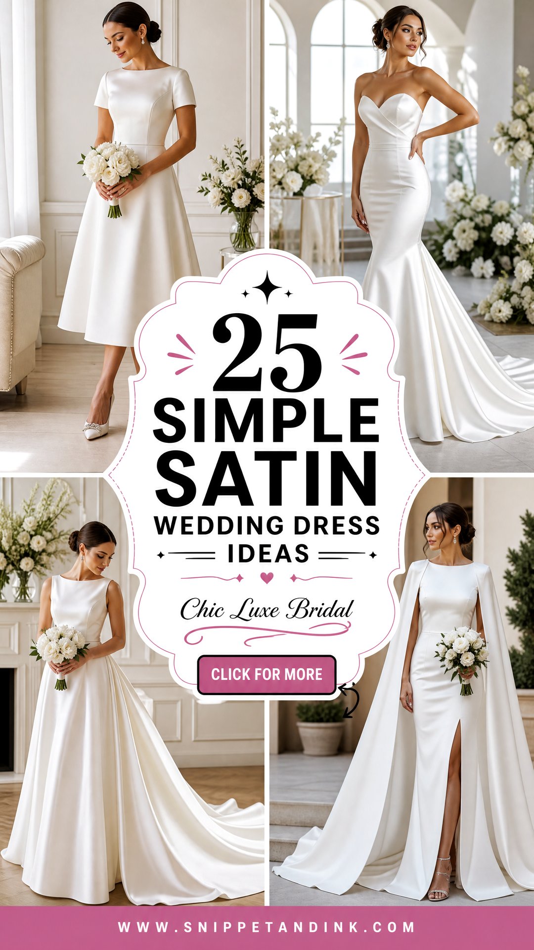 25 Simple Satin Wedding Dress Ideas Chic Luxe Bridal Looks - 25 Simple Satin Wedding Dress Ideas: Chic Luxe Bridal Looks