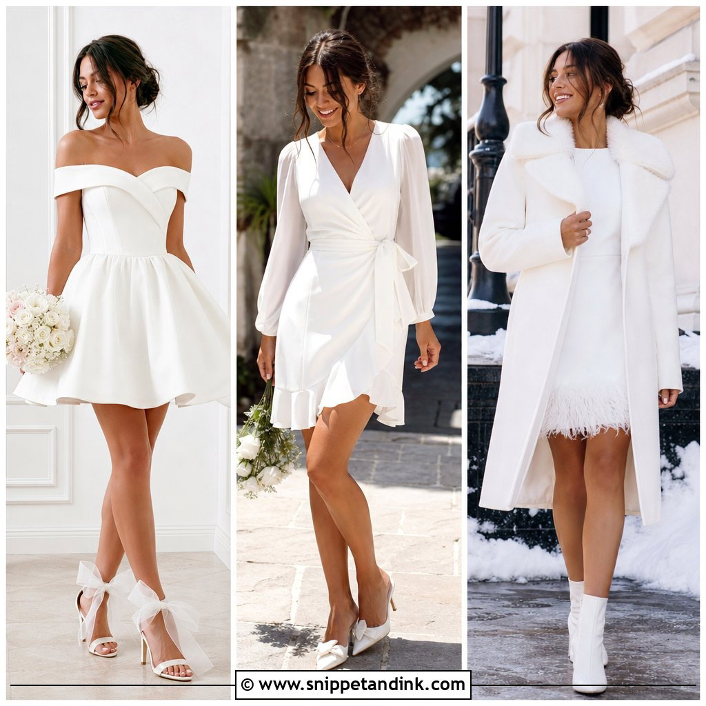 25 Simple Short Wedding Dress Ideas Chic Looks for Modern Brides