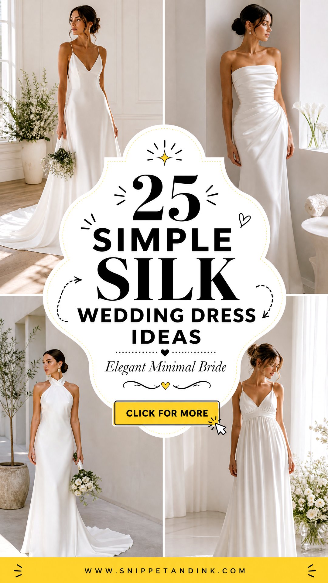 25 Simple Silk Wedding Dress Ideas Elegant Minimal Bridal Looks - 25 Simple Silk Wedding Dress Ideas: Elegant Minimal Bridal Looks