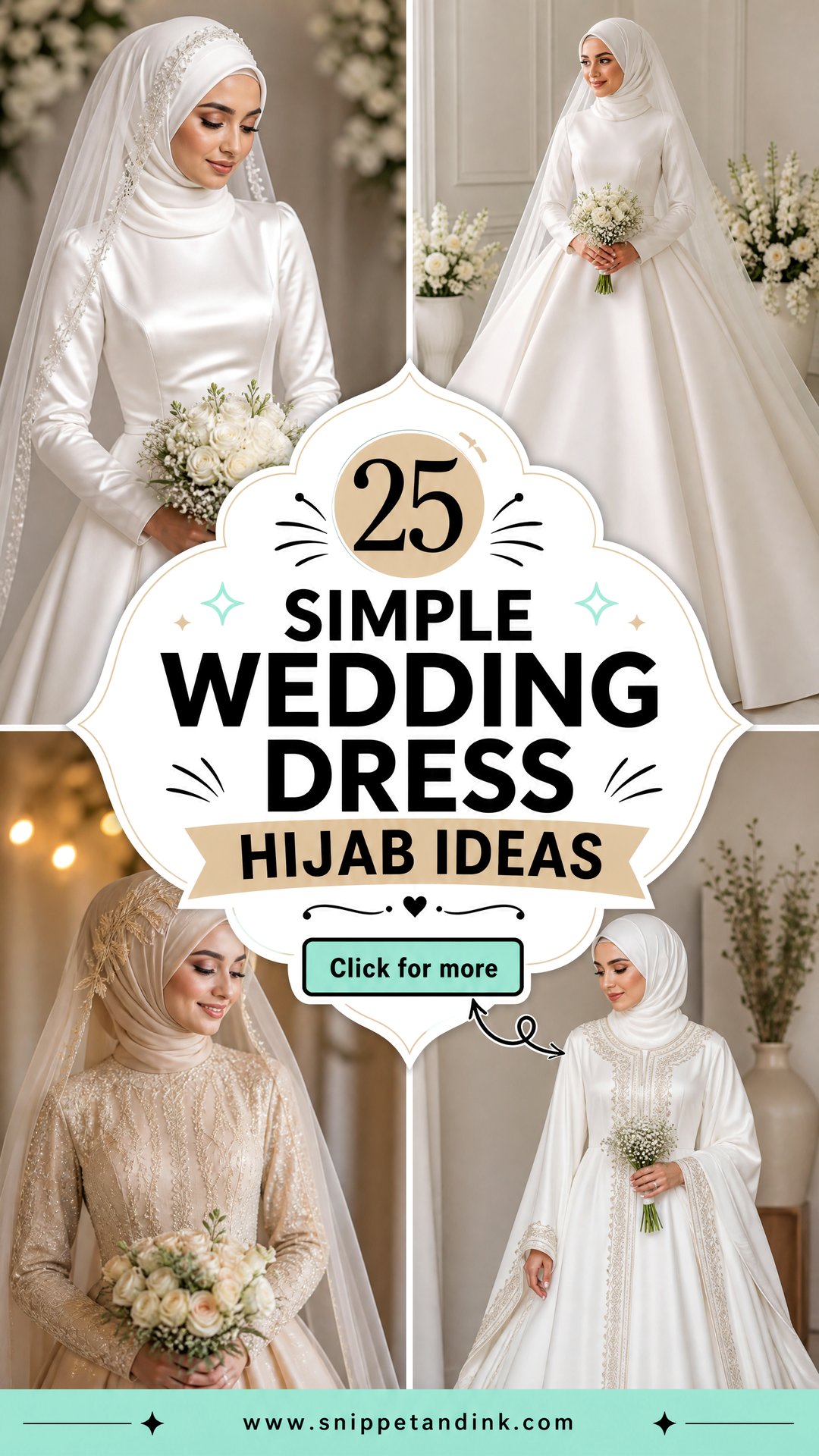 25 Simple Wedding Dress Hijab Ideas Modest Bridal Looks to Love - 25 Simple Wedding Dress Hijab Ideas: Modest Bridal Looks to Love