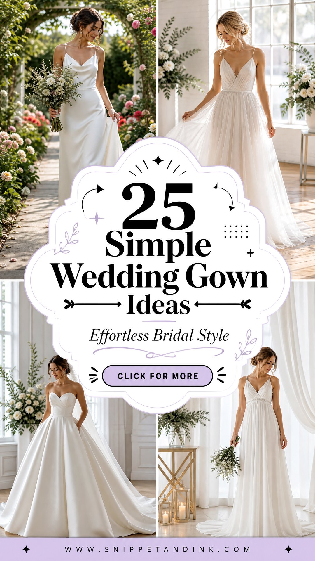 25 Simple Wedding Gown Ideas for Effortless Bridal Style - 25 Simple Wedding Gown Ideas for Effortless Bridal Style