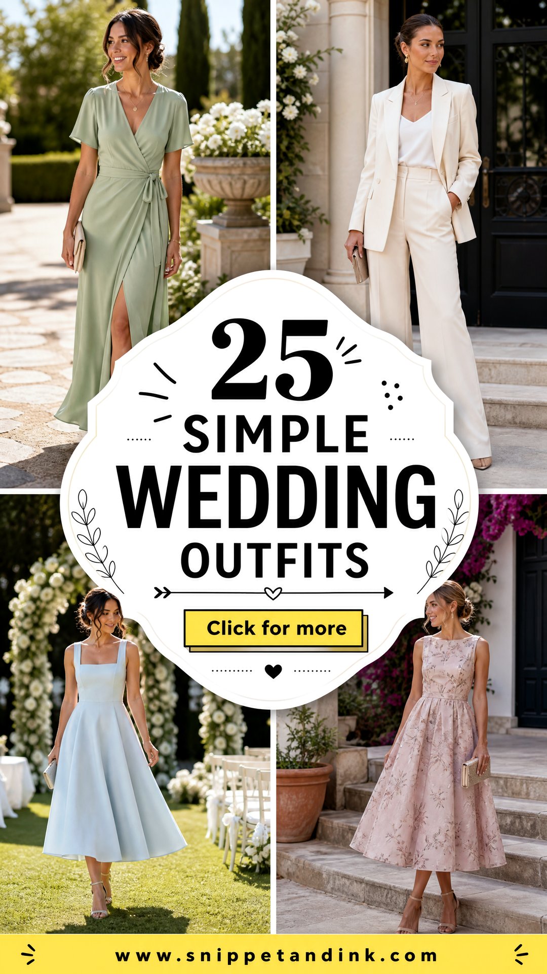 25 Simple Wedding Outfits Effortless Looks for Every Guest - 25 Simple Wedding Outfits: Effortless Looks for Every Guest
