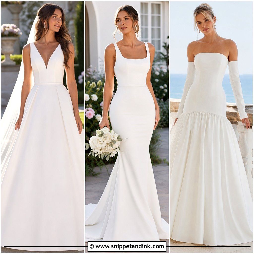 25 Simple White Wedding Dress Ideas