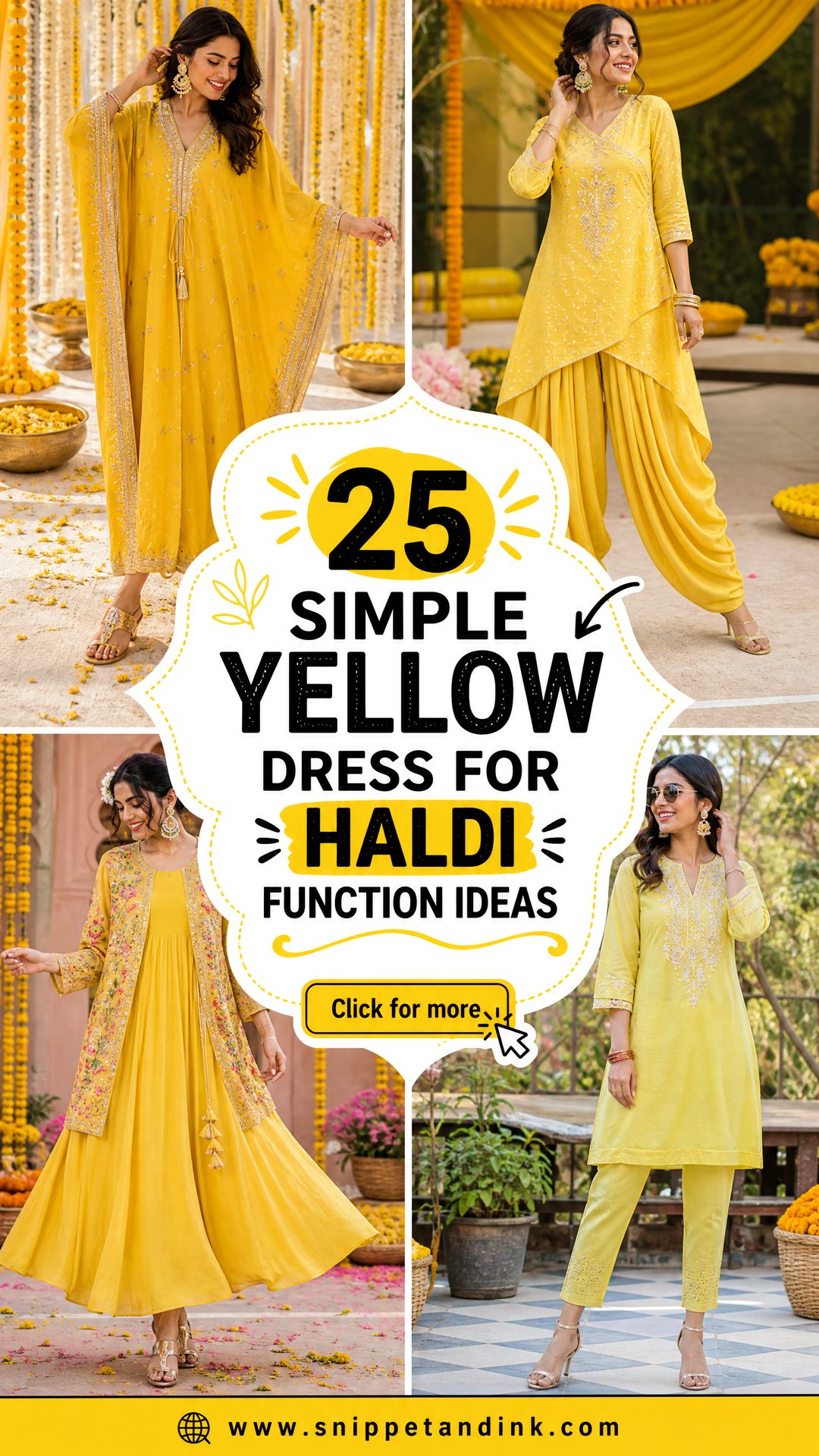 25 Simple Yellow Dress for Haldi Function Ideas Festive Looks - 25 Simple Yellow Dress for Haldi Function Ideas: Festive Looks