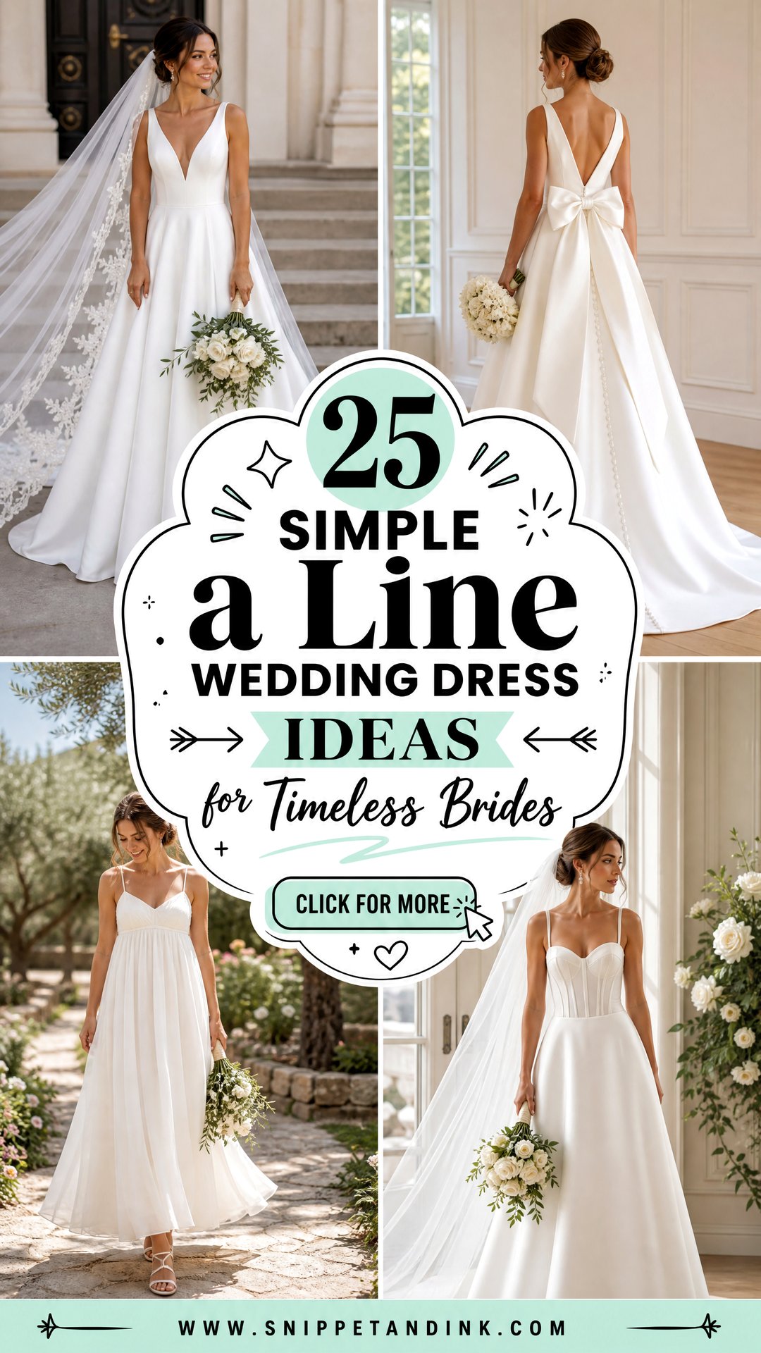 25 Simple a Line Wedding Dress Ideas for Timeless Brides - 25 Simple a Line Wedding Dress Ideas for Timeless Brides