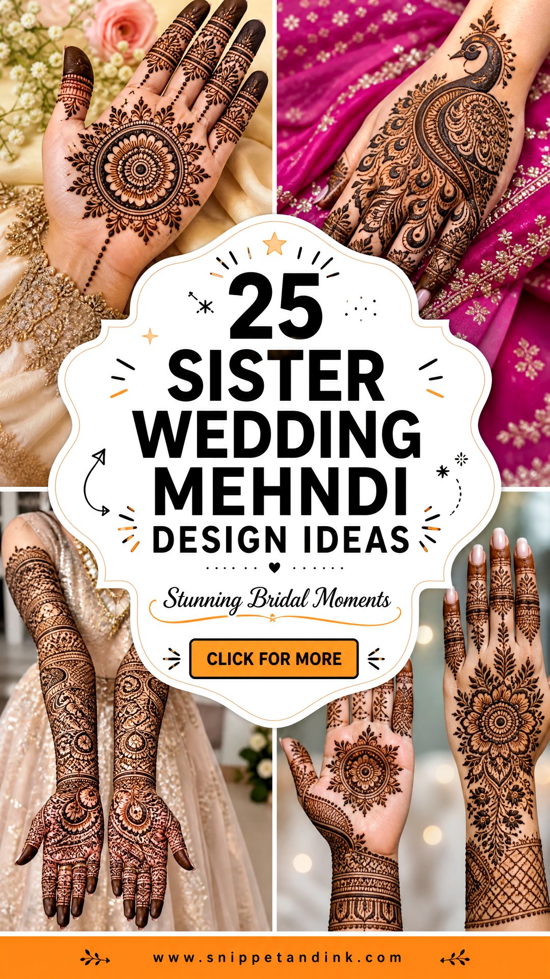 25 Sister Wedding Mehndi Design Ideas for Stunning Bridal Moments - 25 Sister Wedding Mehndi Design Ideas for Stunning Bridal Moments