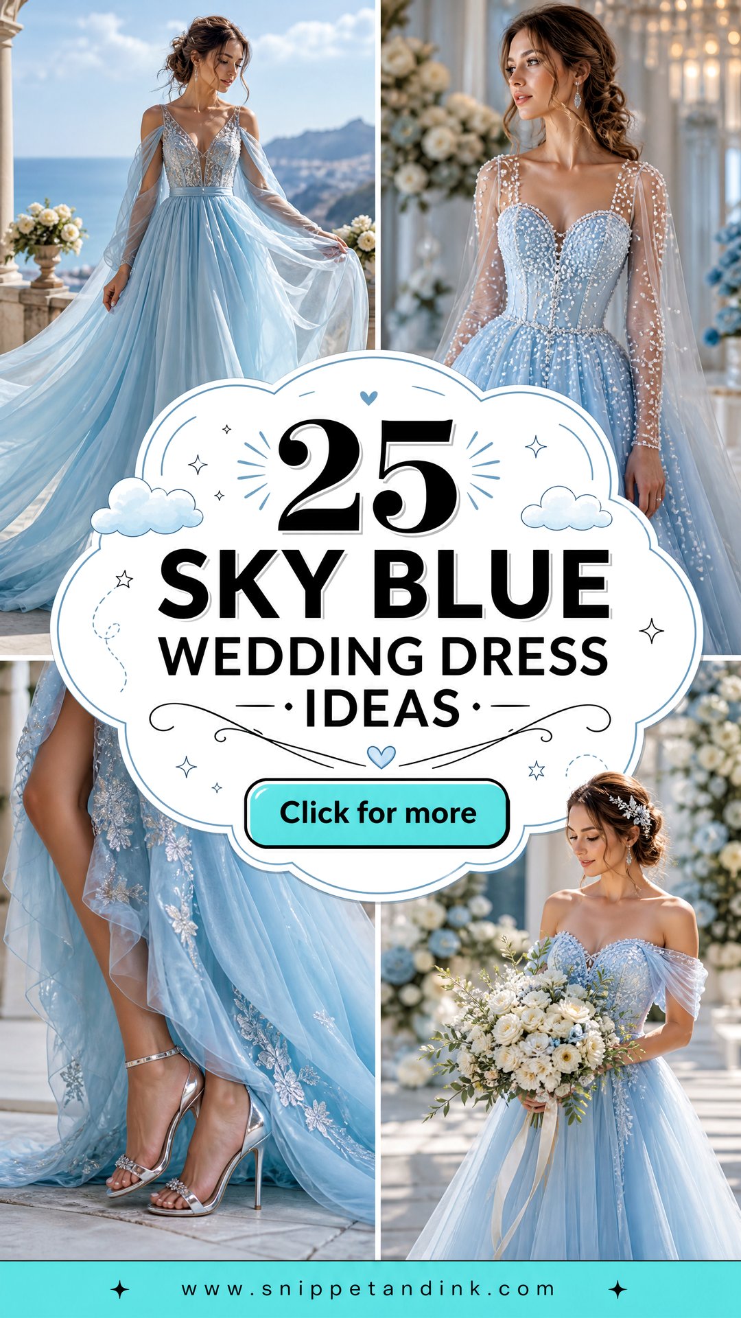 25 Sky Blue Wedding Dress Ideas Dreamy Styles for Modern Brides - 25 Sky Blue Wedding Dress Ideas: Dreamy Styles for Modern Brides