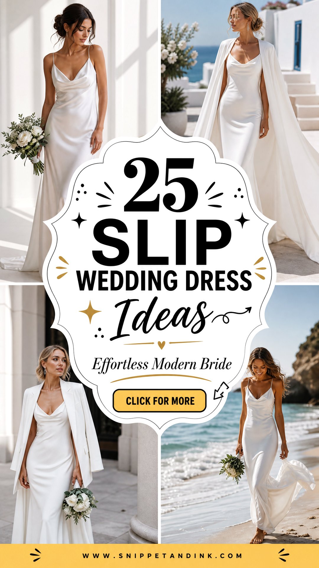 25 Slip Wedding Dress Ideas for Effortless Modern Brides - 25 Slip Wedding Dress Ideas for Effortless Modern Brides