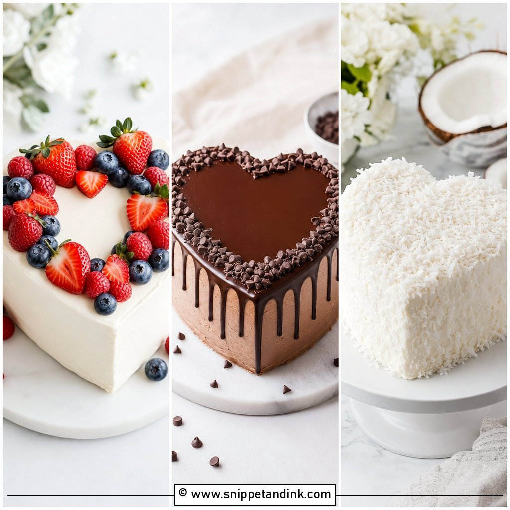 25 Small Heart Shaped Wedding Cake Ideas for Romance