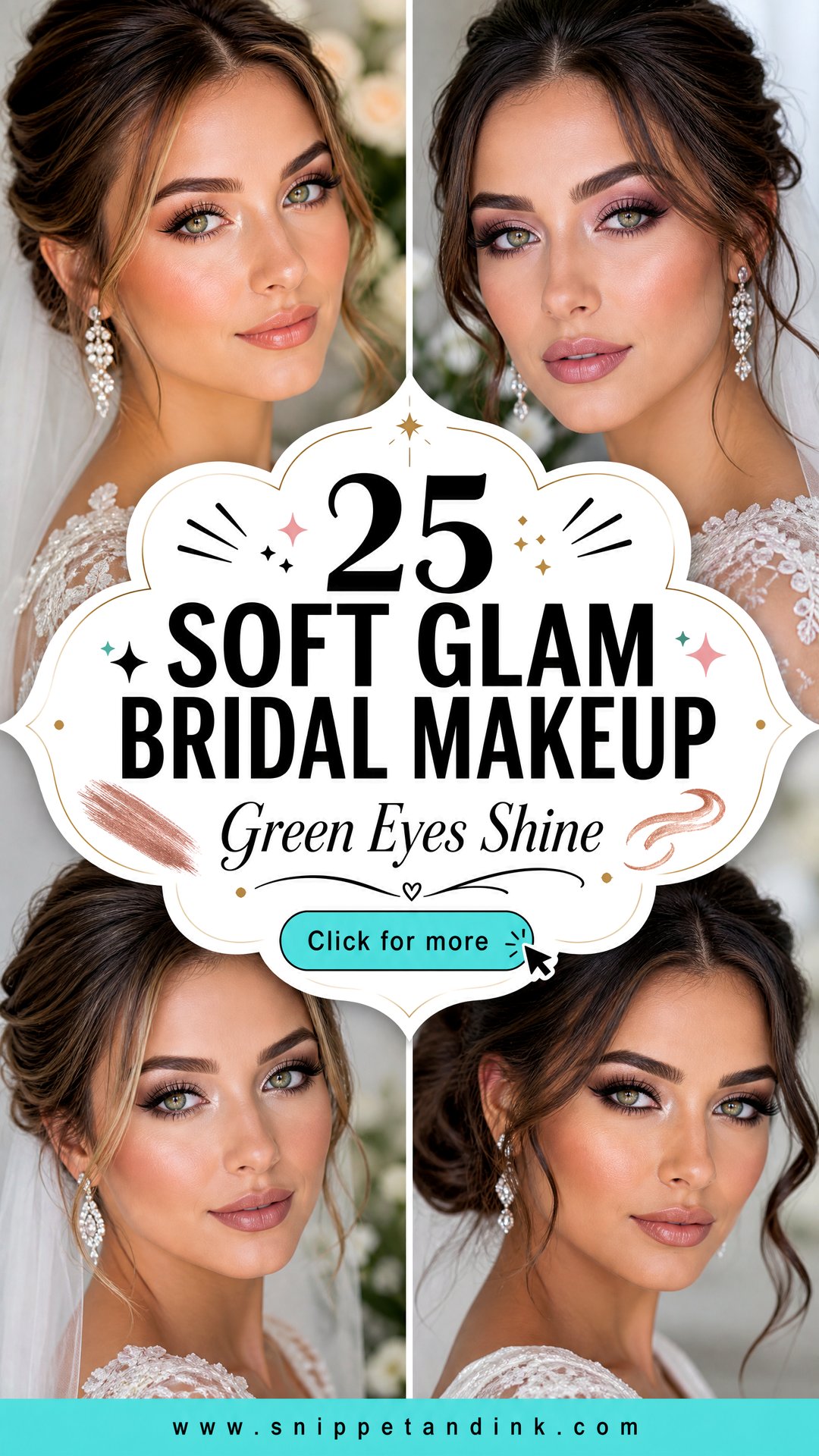 25 Soft Glam Bridal Makeup for Green Eyes That Shine - 25 Soft Glam Bridal Makeup for Green Eyes That Shine