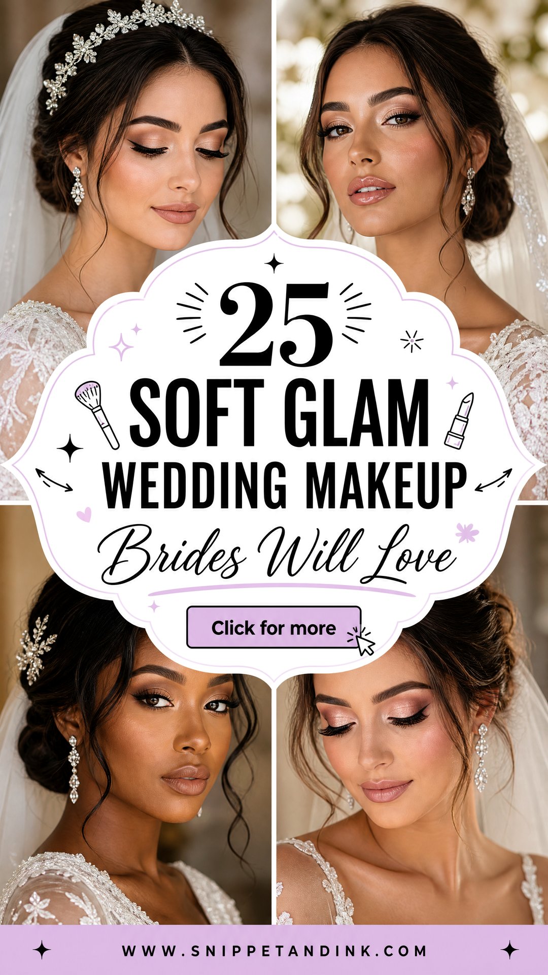25 Soft Glam Wedding Makeup Brides Will Love - 25 Soft Glam Wedding Makeup Brides Will Love