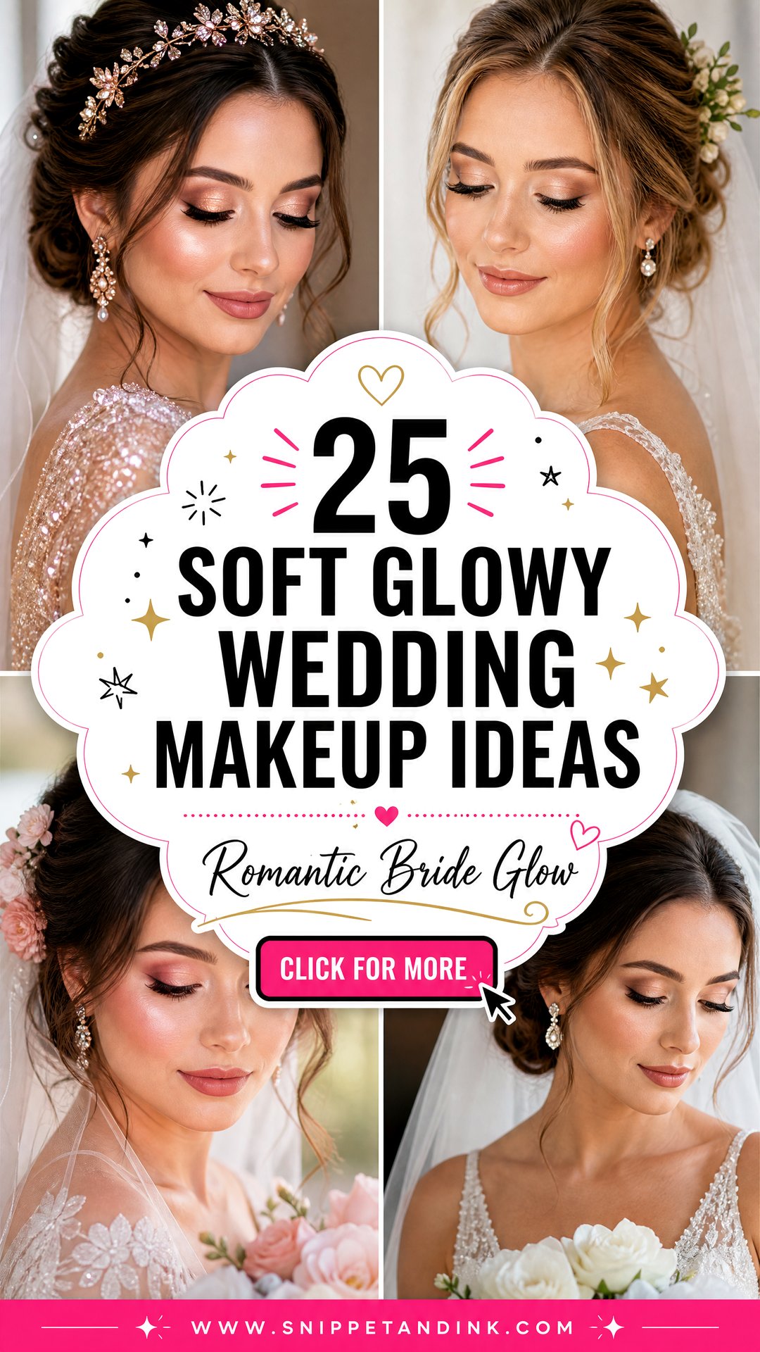 25 Soft Glowy Wedding Makeup Ideas for Romantic Brides - 25 Soft Glowy Wedding Makeup Ideas for Romantic Brides