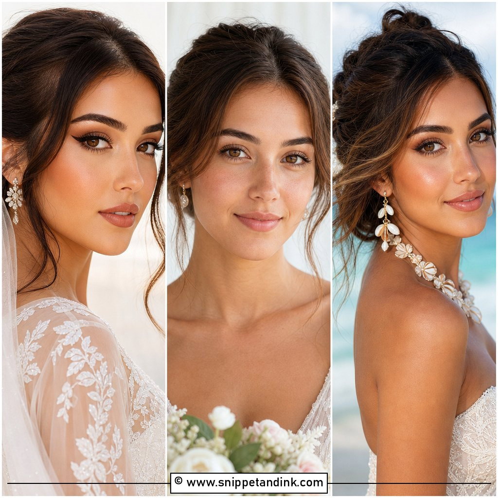 25 Soft Natural Wedding Makeup Looks for Brown Eyes