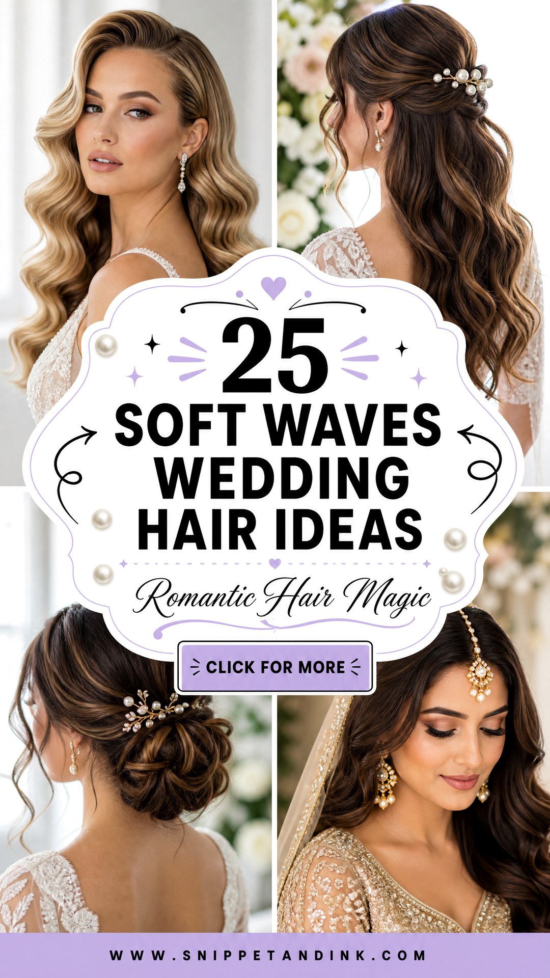 25 Soft Waves Wedding Hair Ideas for Romantic Brides - 25 Soft Waves Wedding Hair Ideas for Romantic Brides