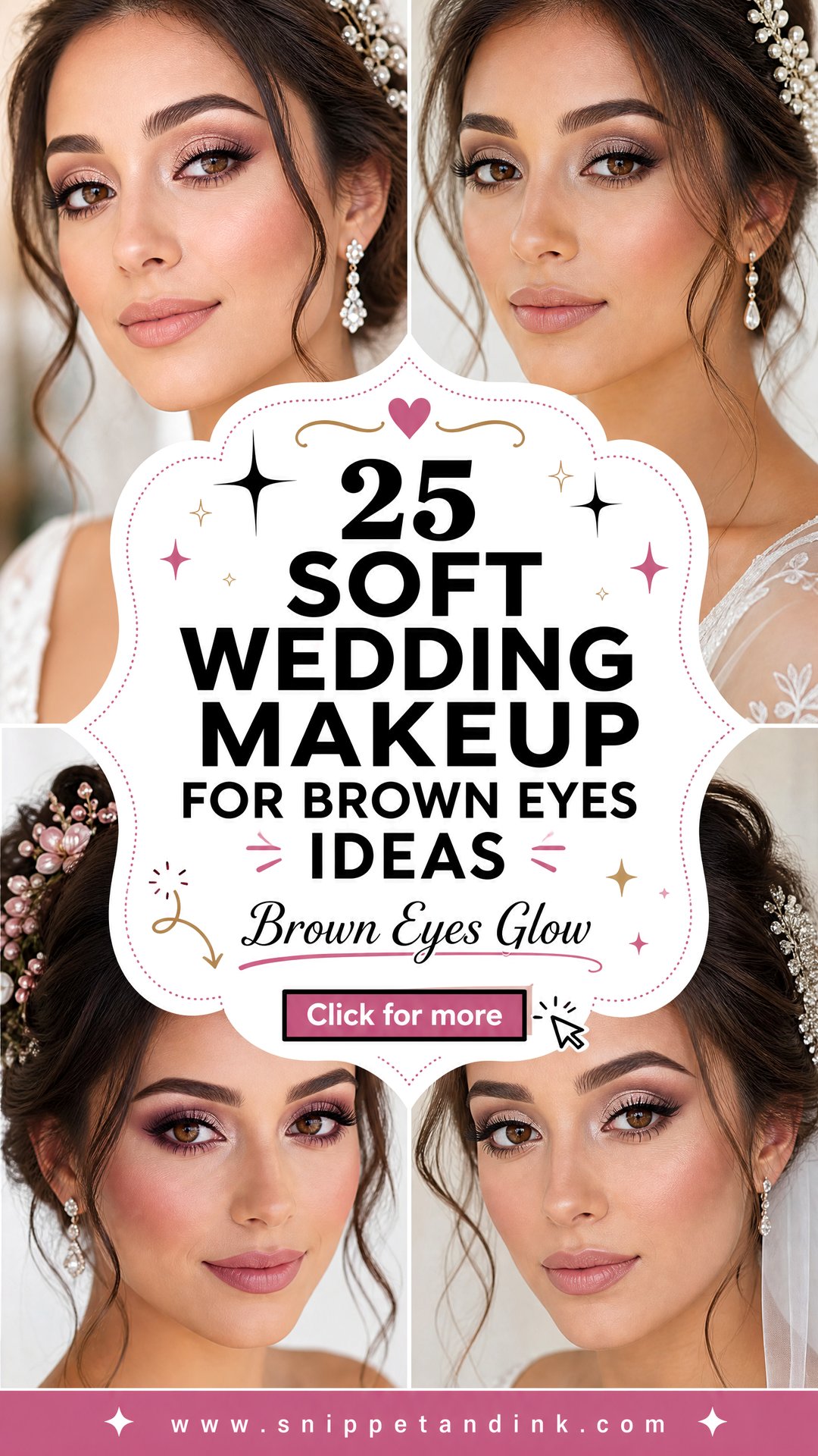 25 Soft Wedding Makeup for Brown Eyes to Glow - 25 Soft Wedding Makeup for Brown Eyes to Glow