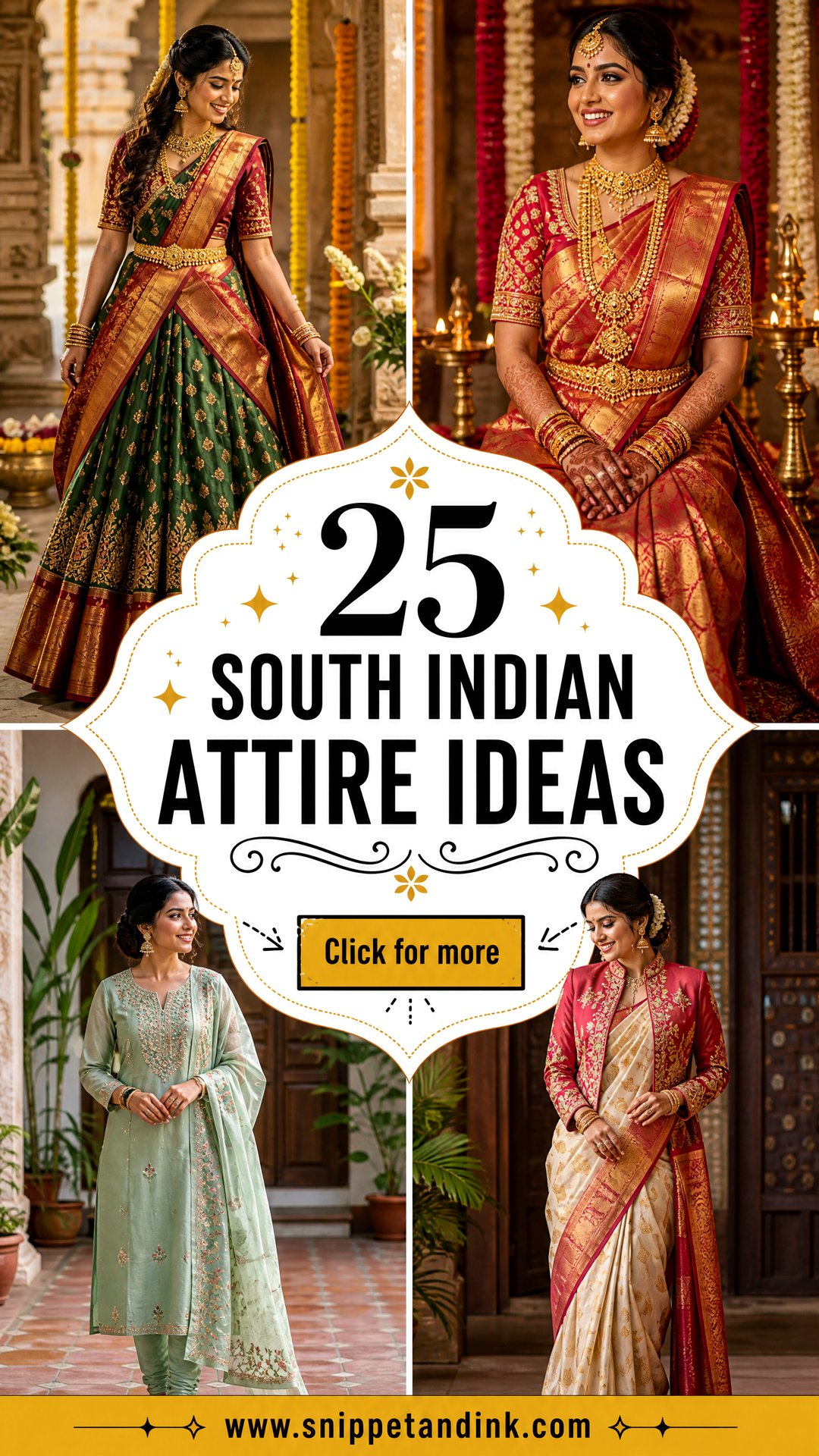 25 South Indian Attire Ideas Elegant Looks for Weddings - 25 South Indian Attire Ideas: Elegant Looks for Weddings