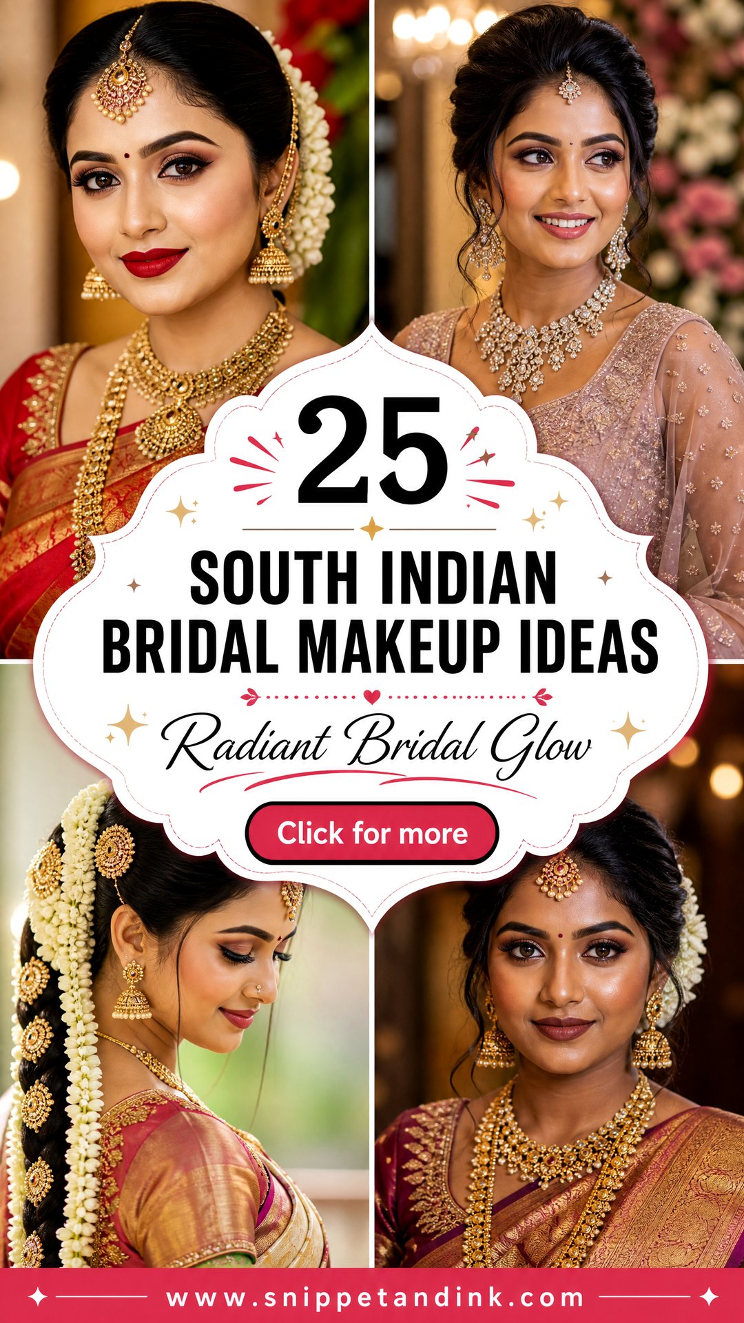 25 South Indian Bridal Makeup Ideas for Radiant Brides - 25 South Indian Bridal Makeup Ideas for Radiant Brides