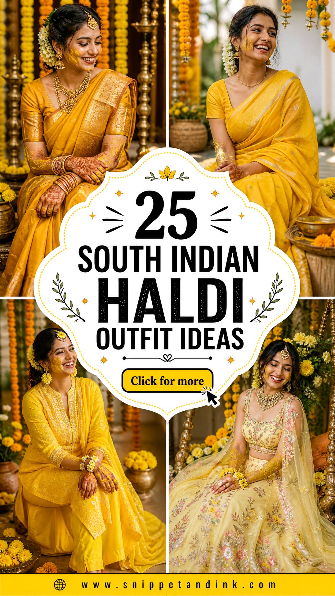25 South Indian Haldi Outfit Ideas Vibrant Bridal Looks - 25 South Indian Haldi Outfit Ideas: Vibrant Bridal Looks