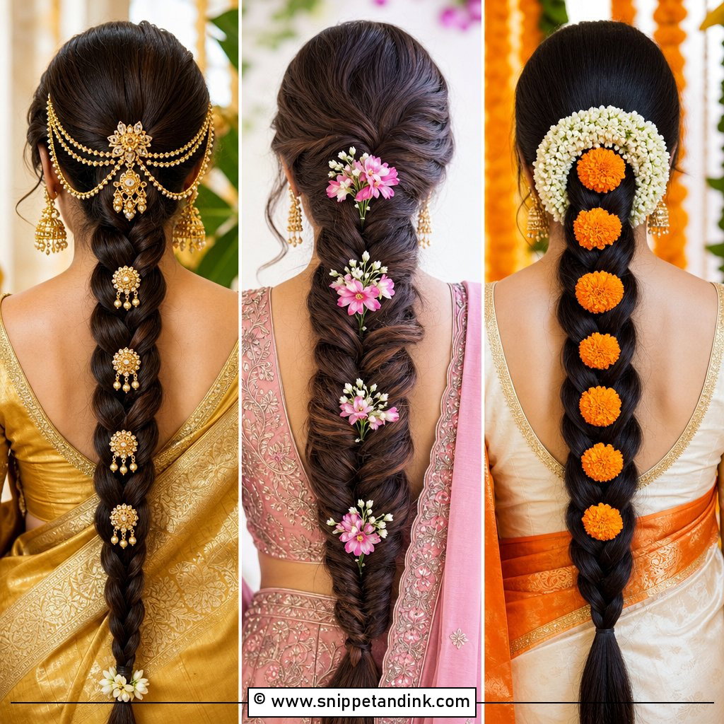 25 South Indian Wedding Braids Hairstyles For Brides
