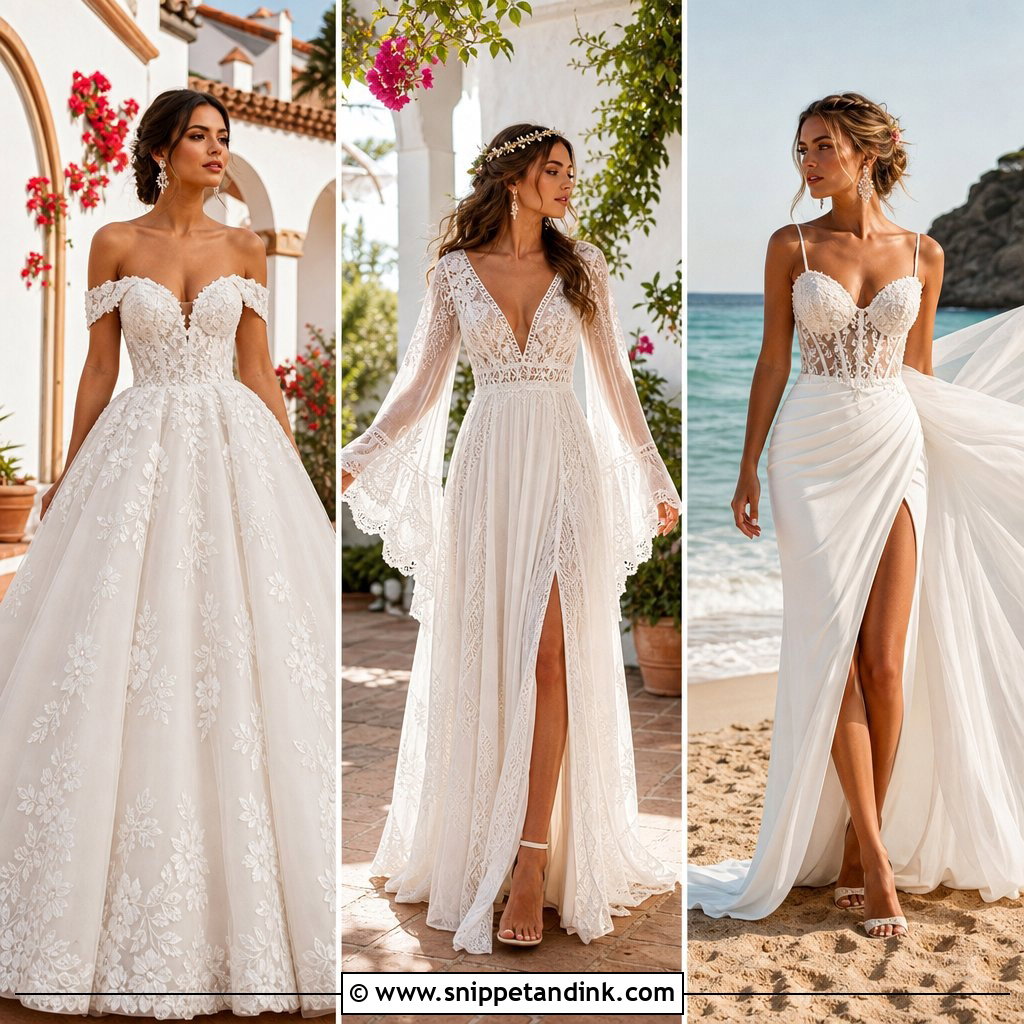 25 Spanish Style Wedding Dress Ideas: Romantic Old-World Style