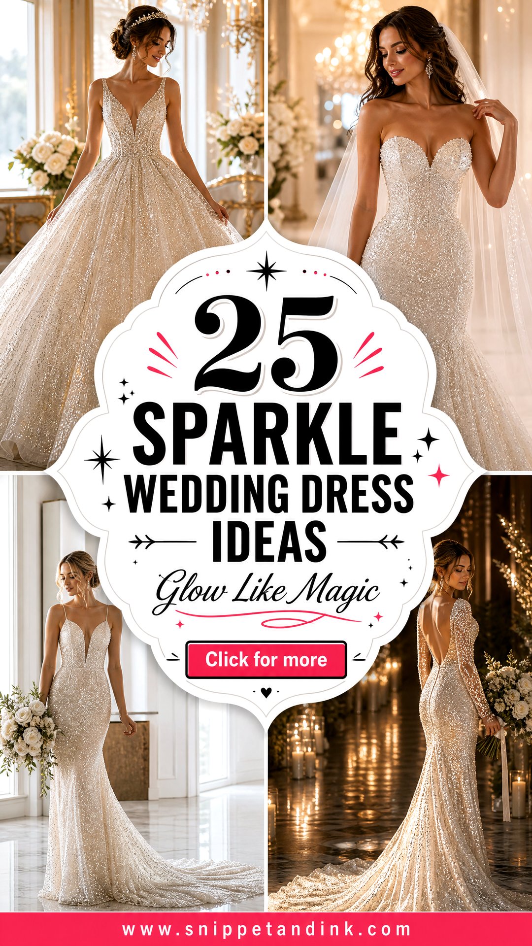 25 Sparkle Wedding Dress Ideas for a Glamorous Bridal Glow - 25 Sparkle Wedding Dress Ideas for a Glamorous Bridal Glow
