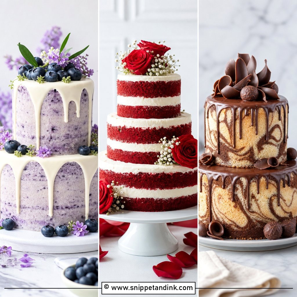 25 Sponge Cake Wedding Cakes for Light Lovely Celebrations