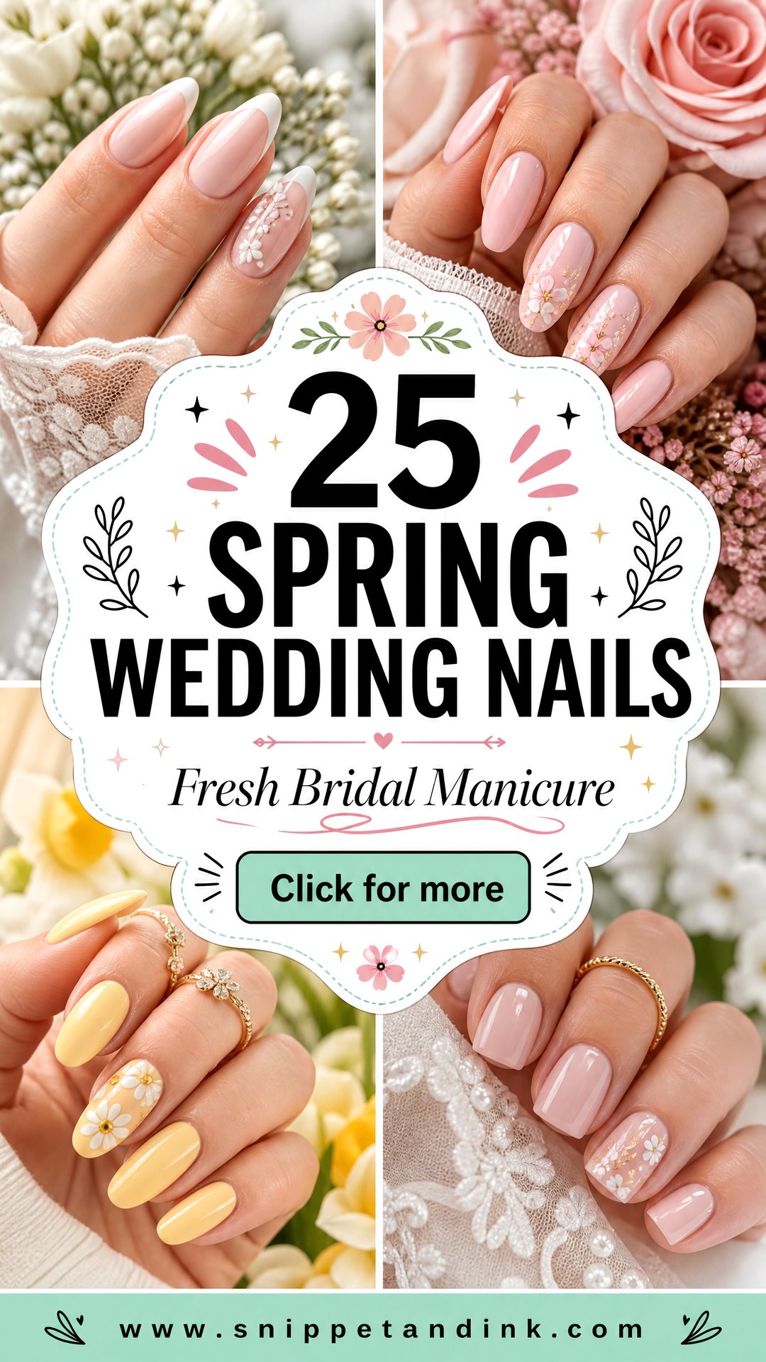 25 Spring Wedding Nails For A Fresh Bridal Manicure - 25 Spring Wedding Nails For A Fresh Bridal Manicure