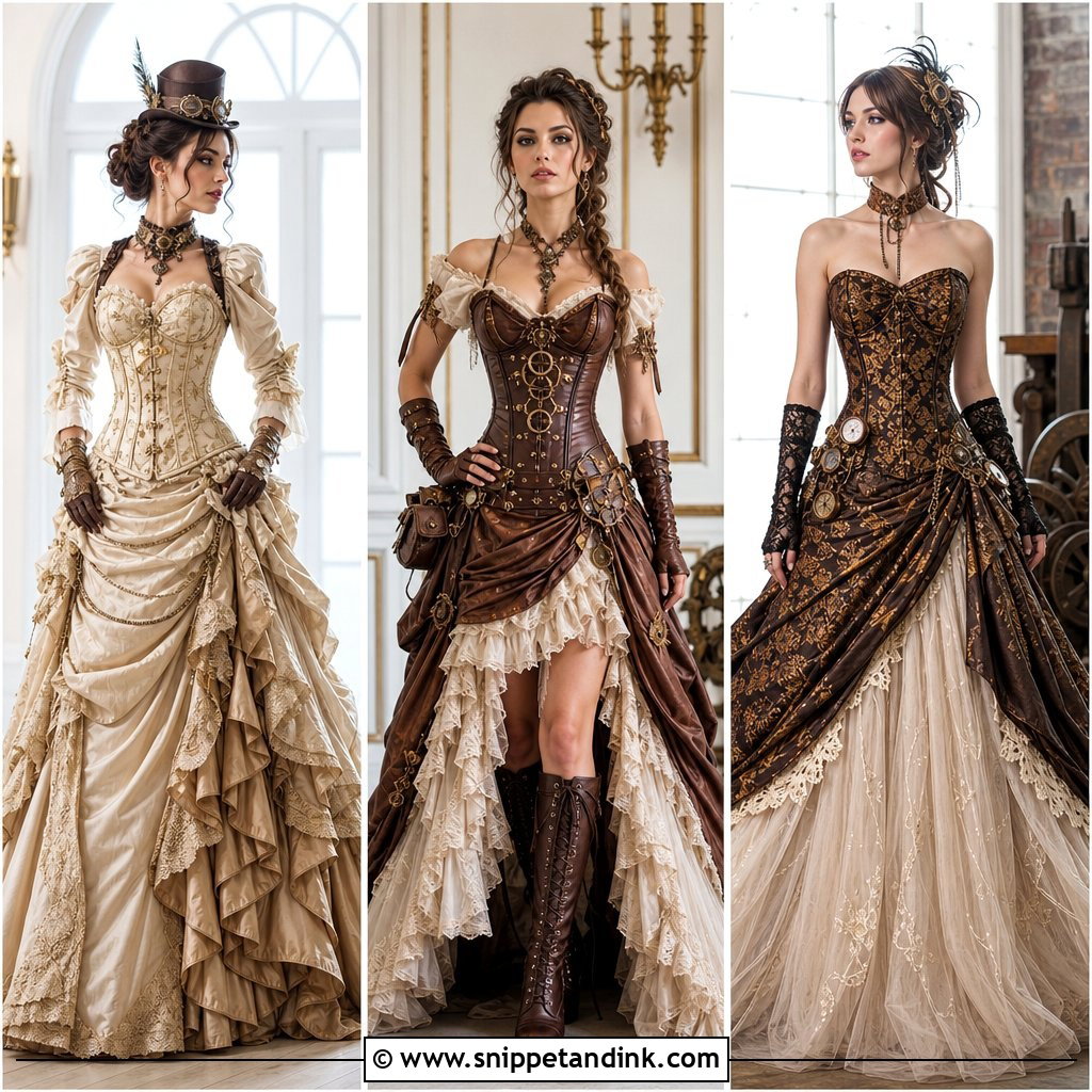25 Steampunk Wedding Dress Ideas: Bold Victorian-Inspired Looks
