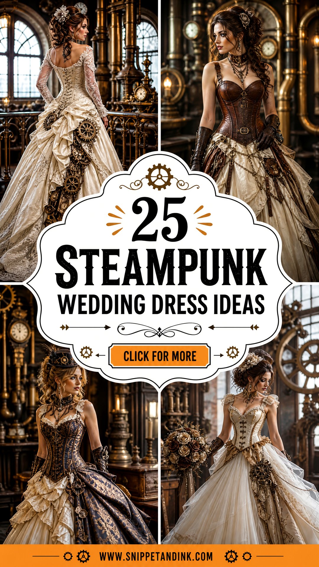 25 Steampunk Wedding Dress Ideas Bold Victorian-Inspired Looks - 25 Steampunk Wedding Dress Ideas: Bold Victorian-Inspired Looks
