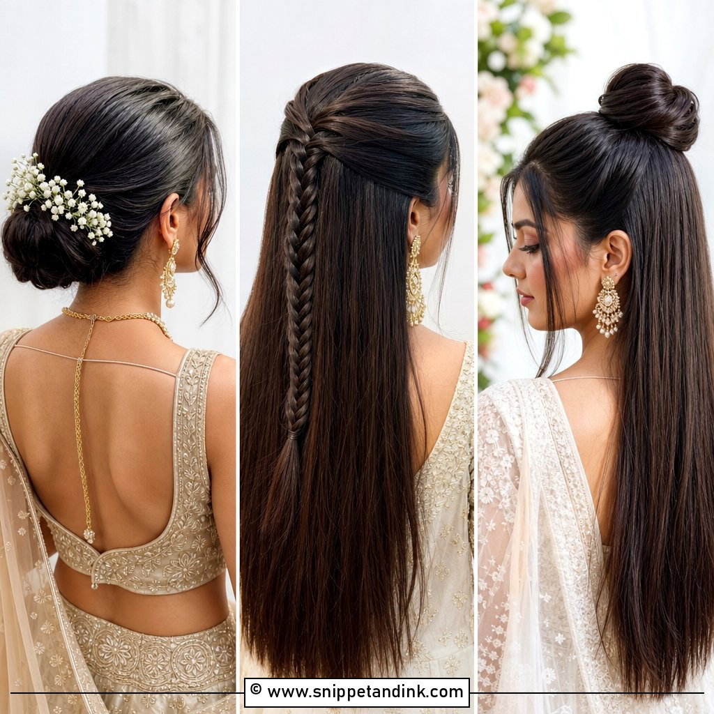 25 Straight Bridal Hair Ideas For Sleek Wedding Beauty