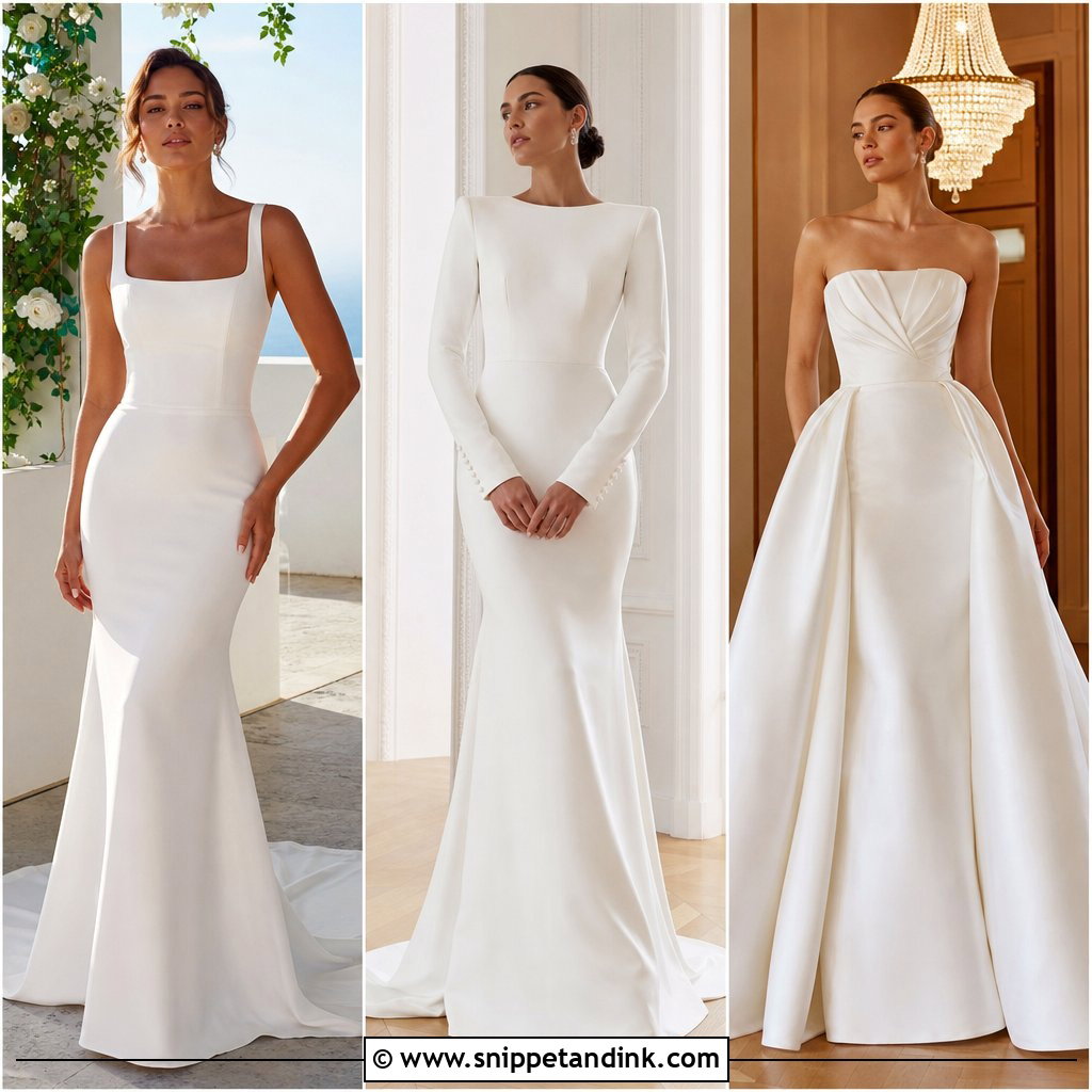 25 Structured Wedding Dress Ideas: Modern, Polished Bridal Looks