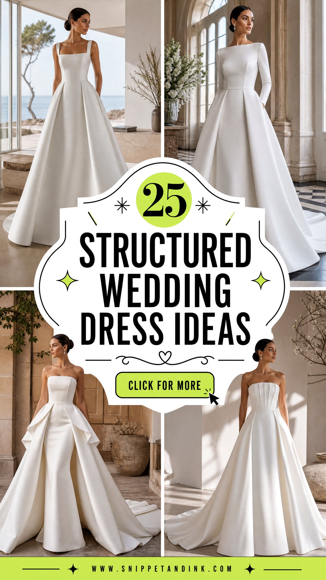 25 Structured Wedding Dress Ideas Modern Polished Bridal Looks - 25 Structured Wedding Dress Ideas: Modern, Polished Bridal Looks