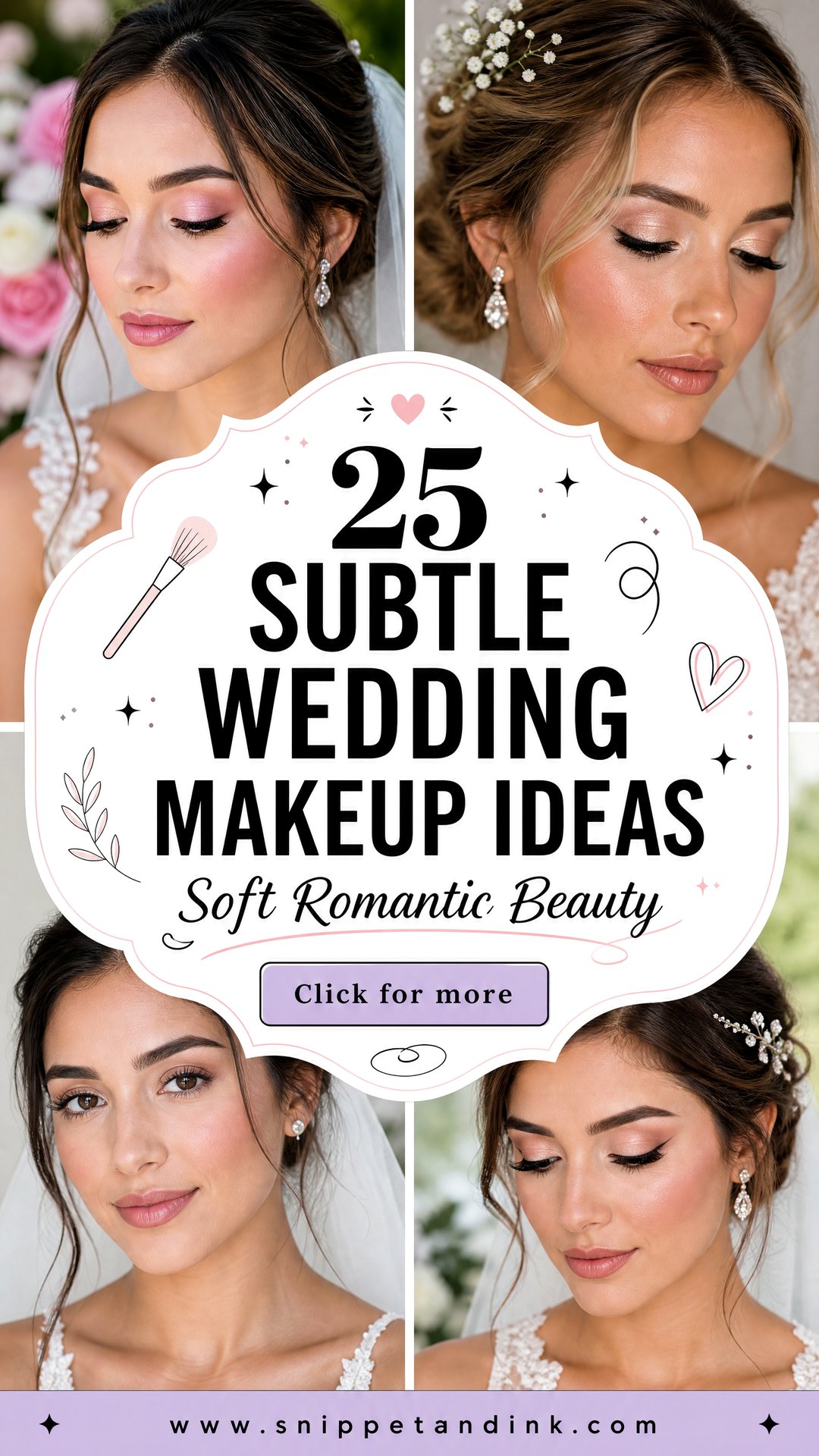 25 Subtle Wedding Makeup Ideas for Soft Romantic Beauty - 25 Subtle Wedding Makeup Ideas for Soft Romantic Beauty