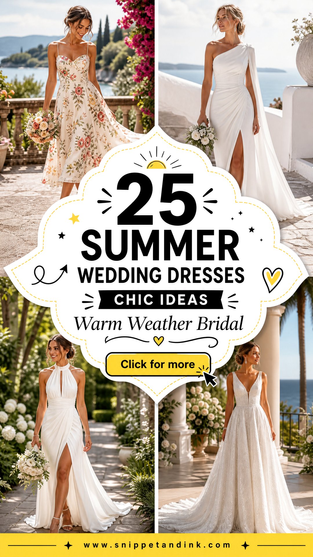25 Summer Wedding Dresses Chic Ideas for Warm-Weather Brides - 25 Summer Wedding Dresses: Chic Ideas for Warm-Weather Brides