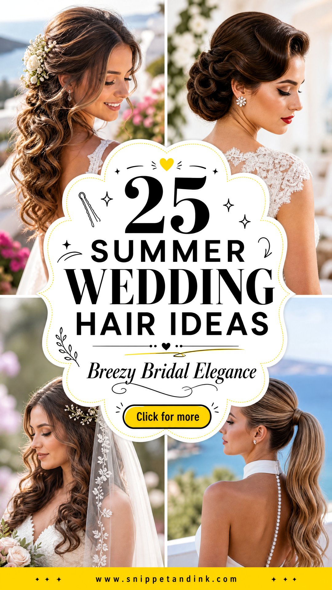 25 Summer Wedding Hair Ideas for Breezy Bridal Elegance - 25 Summer Wedding Hair Ideas for Breezy Bridal Elegance