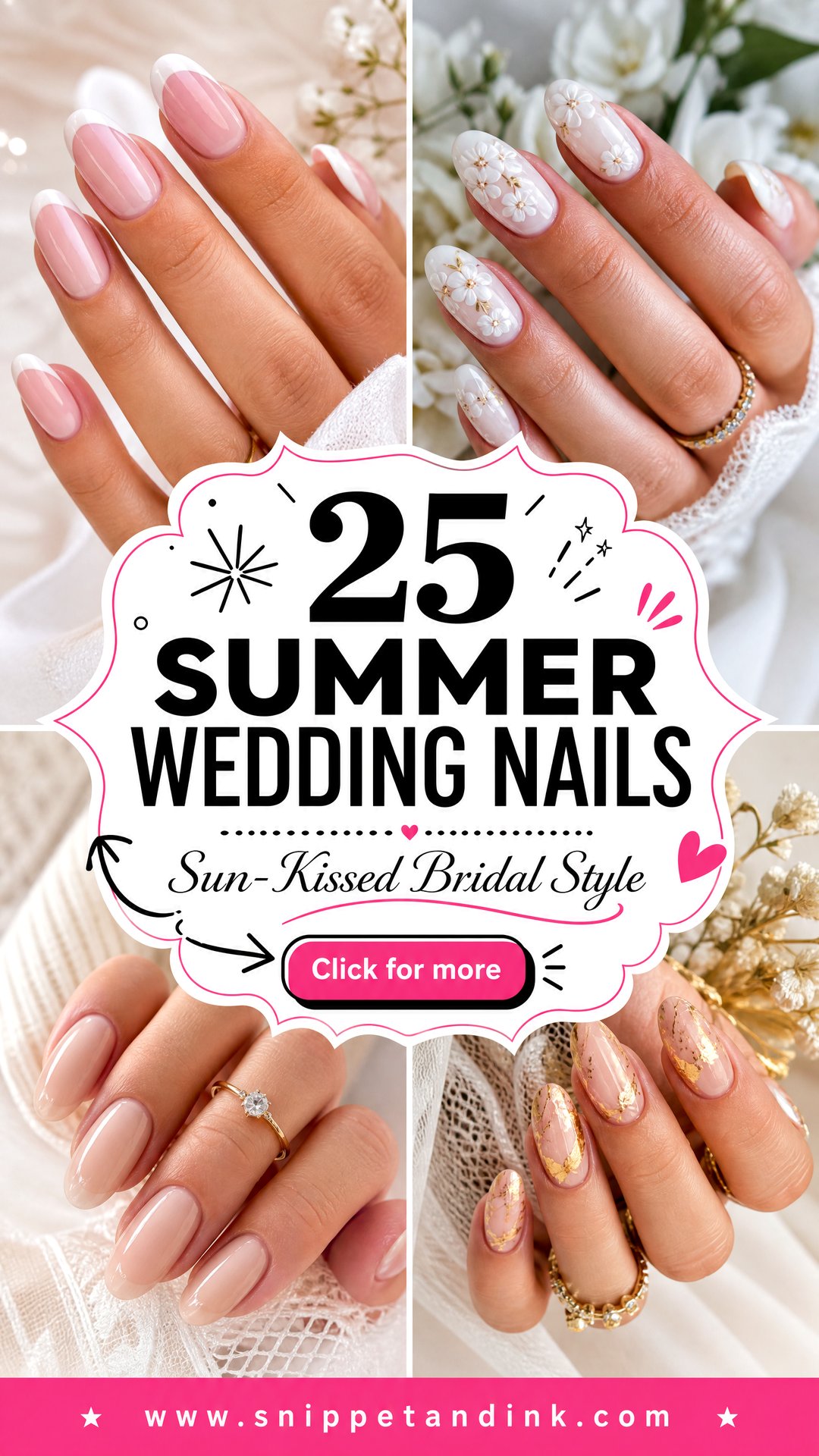 25 Summer Wedding Nails for Fresh Sun-Kissed Bridal Style - 25 Summer Wedding Nails for Fresh, Sun-Kissed Bridal Style