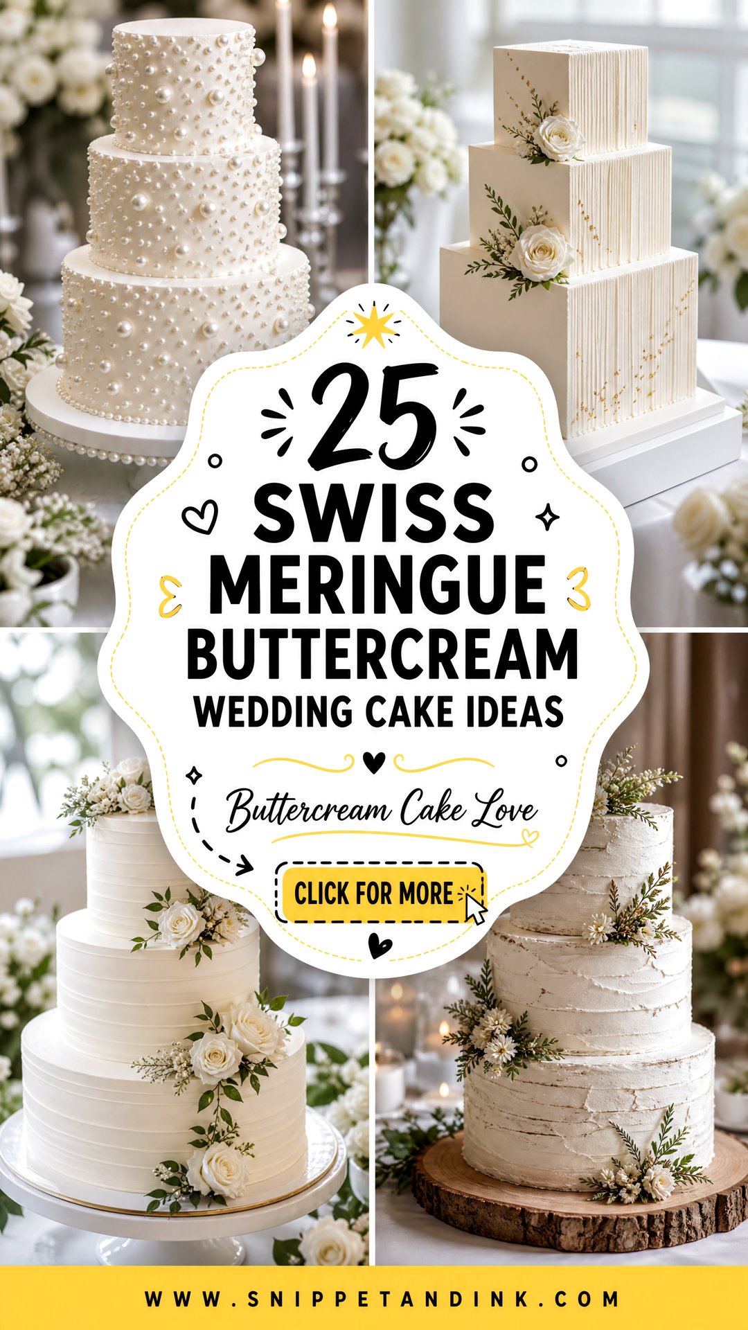 25 Swiss Meringue Buttercream Wedding Cake Ideas to Love - 25 Swiss Meringue Buttercream Wedding Cake Ideas to Love