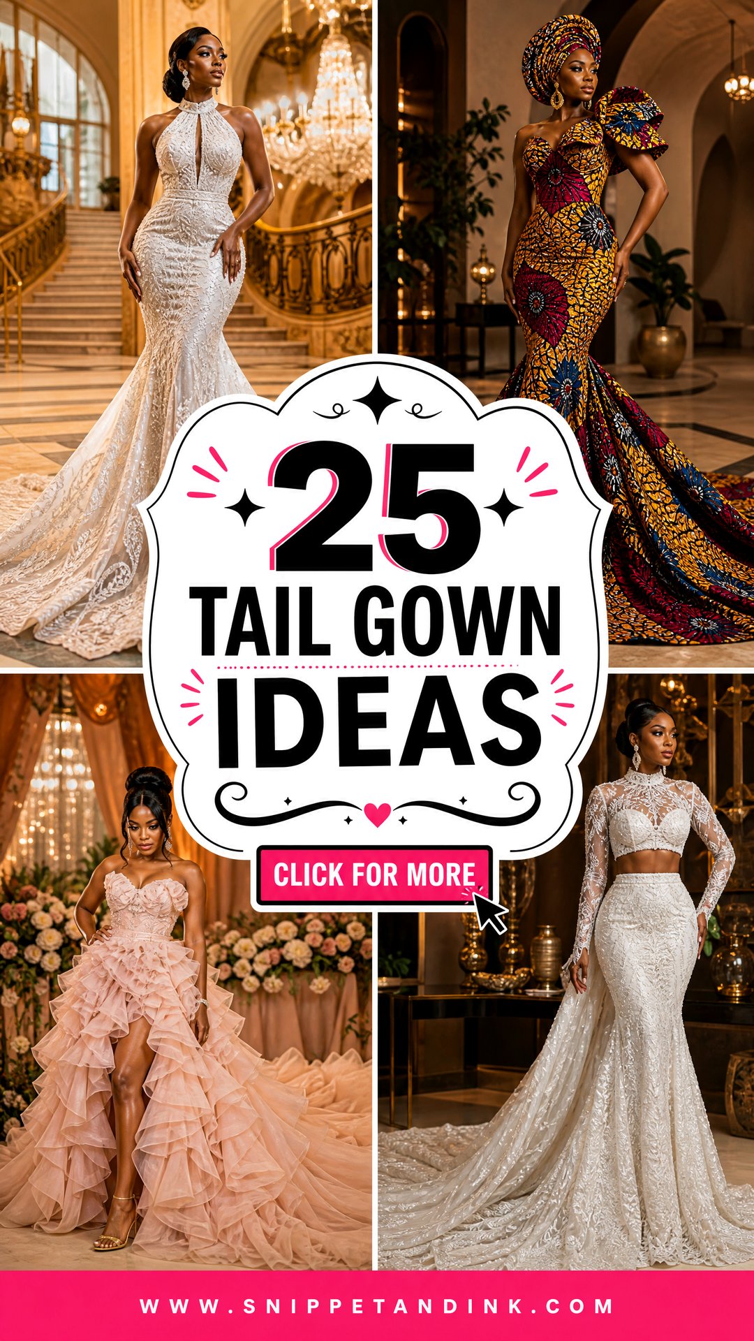 25 Tail Gown Ideas for a Dramatic Statement-Making Bride - 25 Tail Gown Ideas for a Dramatic, Statement-Making Bride