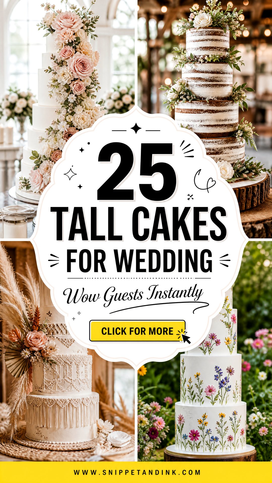 25 Tall Cakes for Wedding That Wow Modern Guests In Style - 25 Tall Cakes for Wedding That Wow Modern Guests In Style
