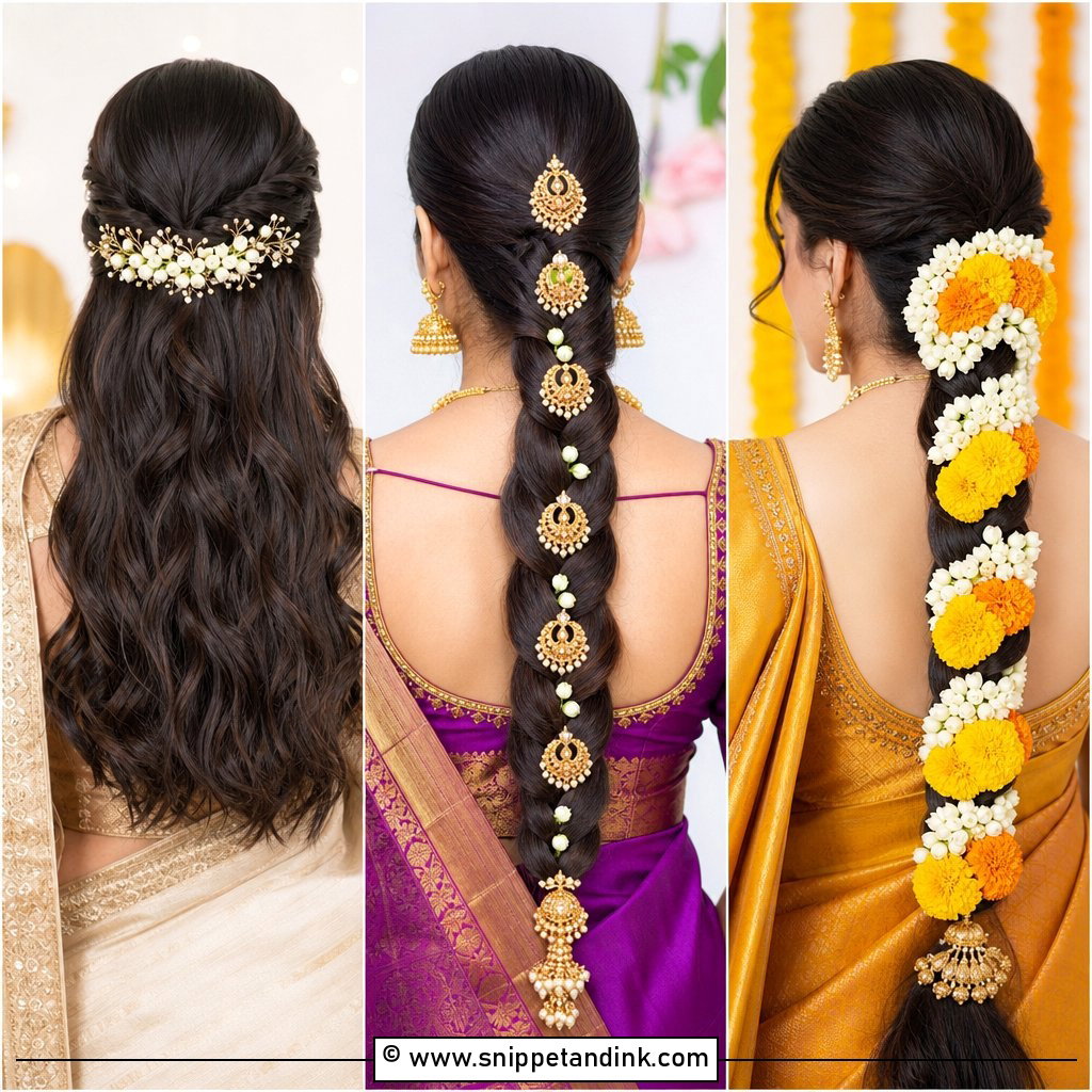 25 Telugu Bride Hairstyles for a Graceful Traditional Look