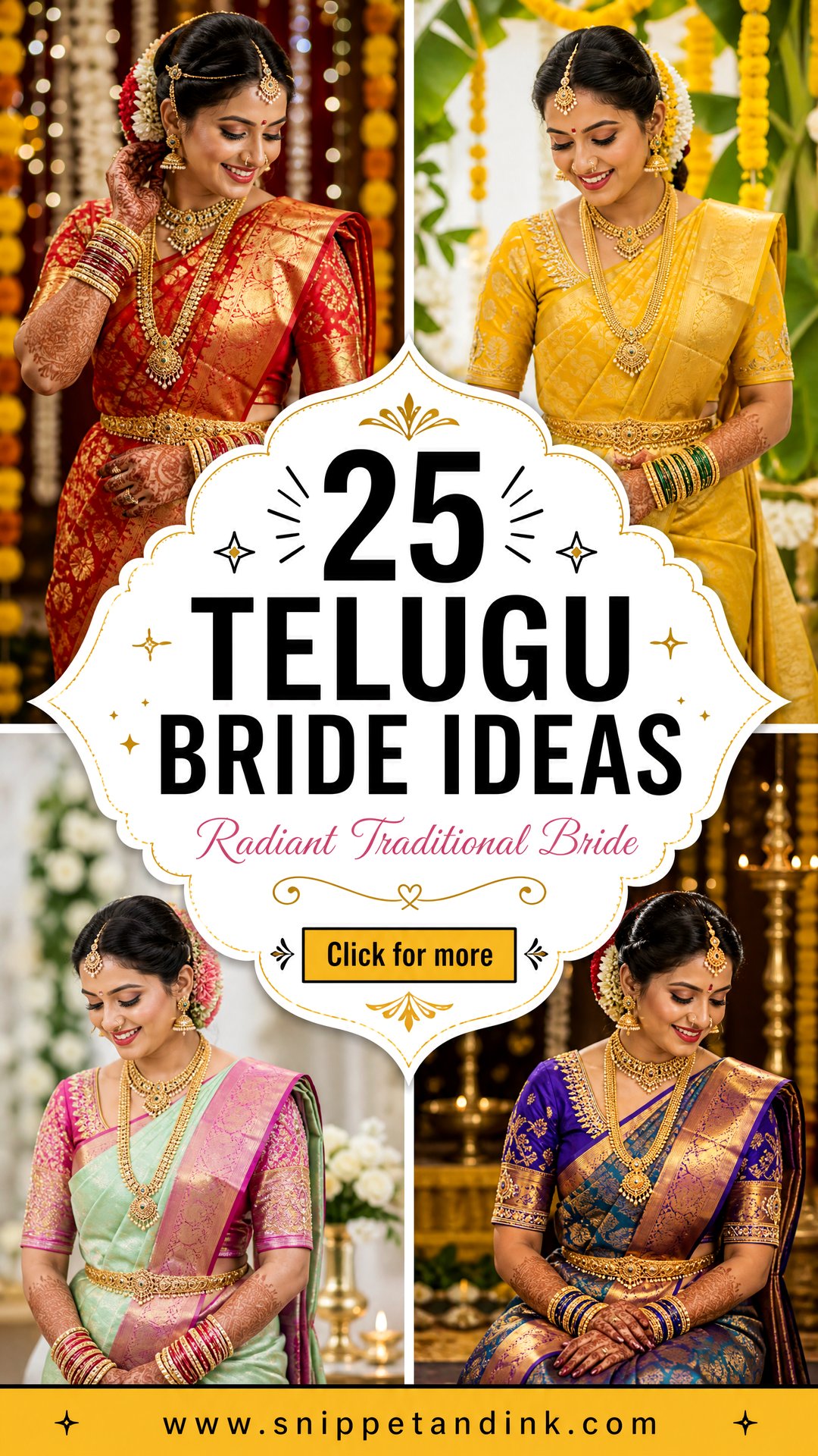 25 Telugu Bride Ideas for a Radiant Traditional Wedding - 25 Telugu Bride Ideas for a Radiant Traditional Wedding