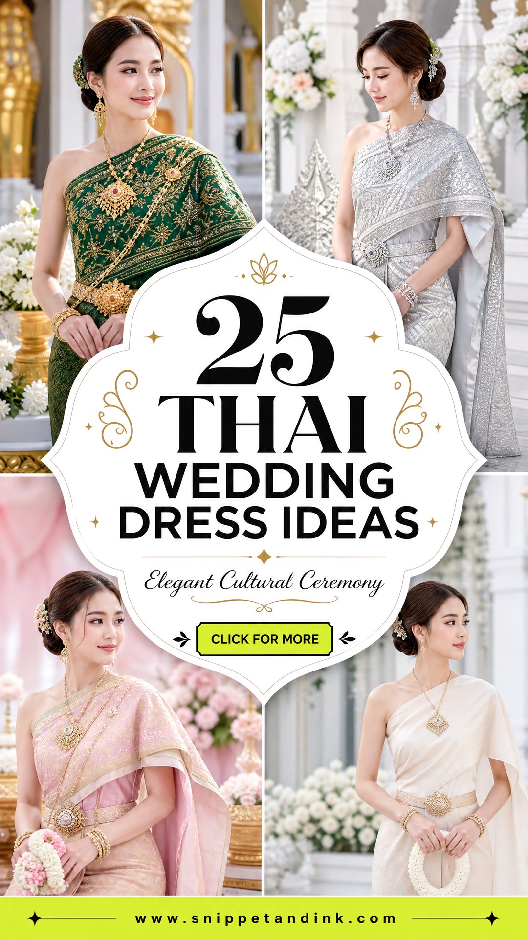 25 Thai Wedding Dress Ideas for an Elegant Cultural Ceremony - 25 Thai Wedding Dress Ideas for an Elegant Cultural Ceremony