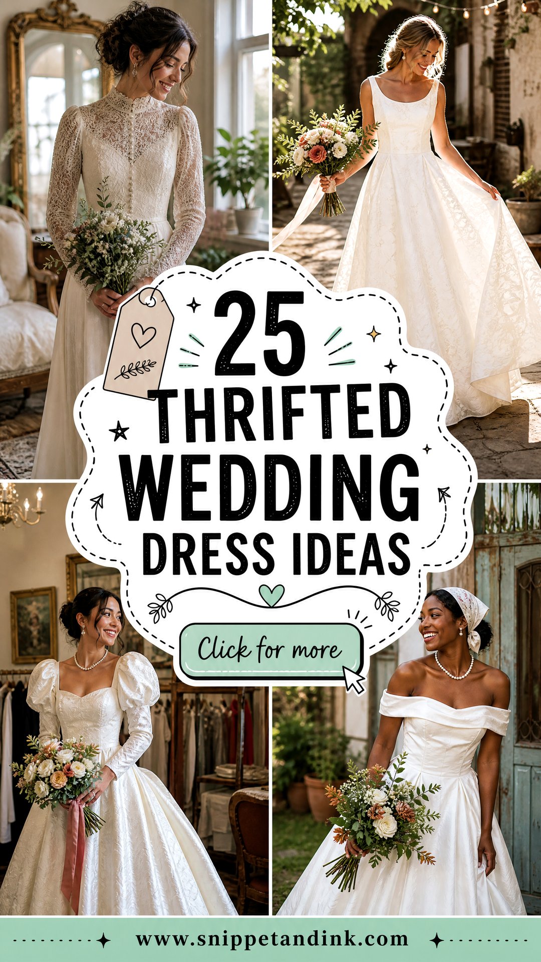 25 Thrifted Wedding Dress Ideas for a Unique Budget-Savvy Bride - 25 Thrifted Wedding Dress Ideas for a Unique, Budget-Savvy Bride