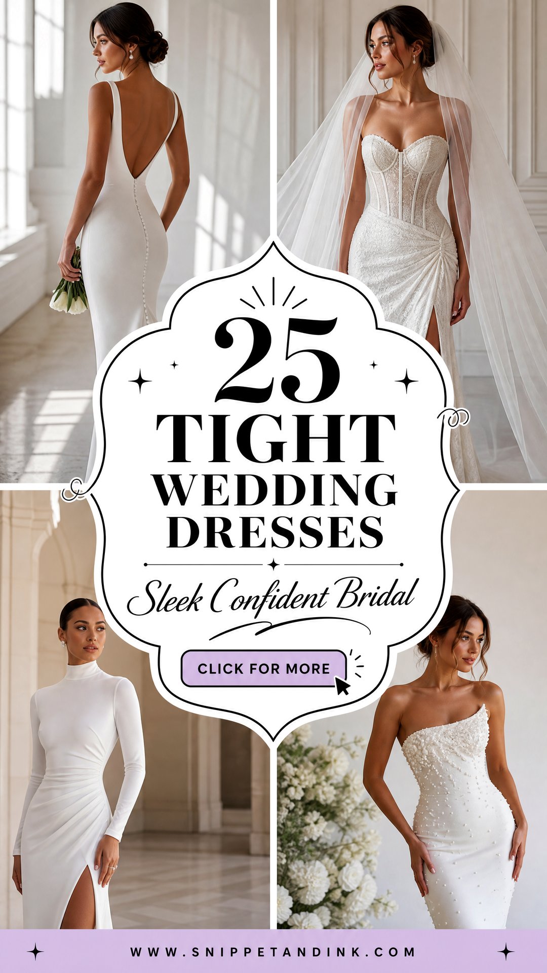 25 Tight Wedding Dresses for a Sleek Confident Bridal Look - 25 Tight Wedding Dresses for a Sleek, Confident Bridal Look