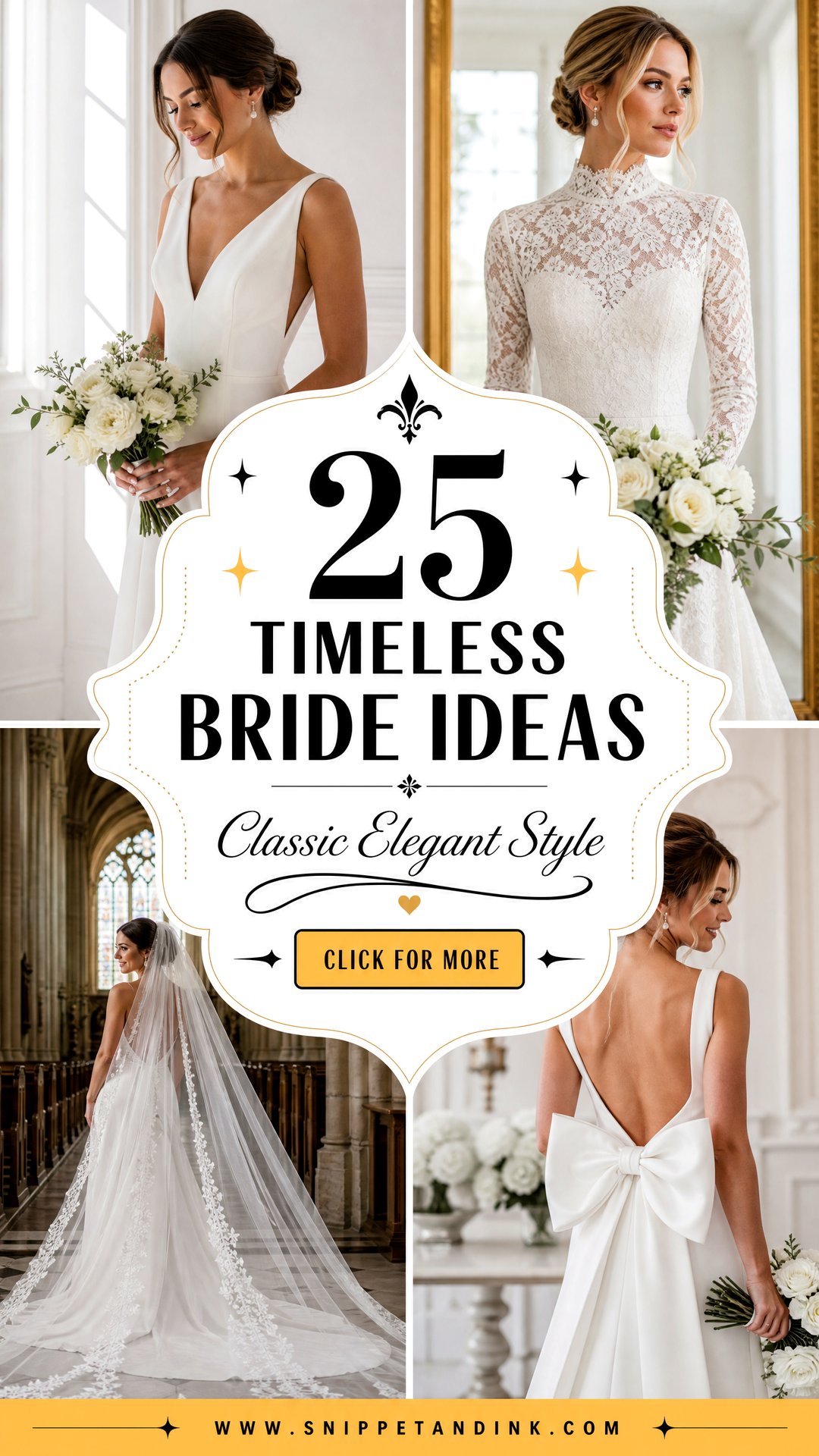 25 Timeless Bride Ideas for Classic Elegant Wedding Style - 25 Timeless Bride Ideas for Classic, Elegant Wedding Style