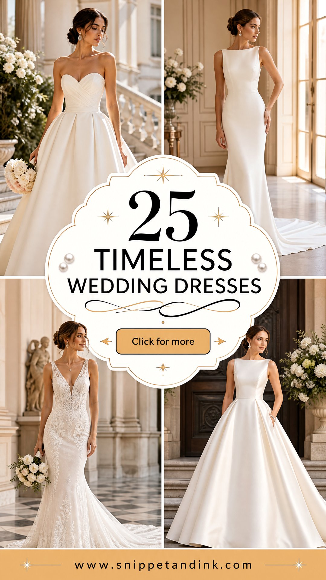 25 Timeless Wedding Dresses for an Endlessly Elegant Bride - 25 Timeless Wedding Dresses for an Endlessly Elegant Bride