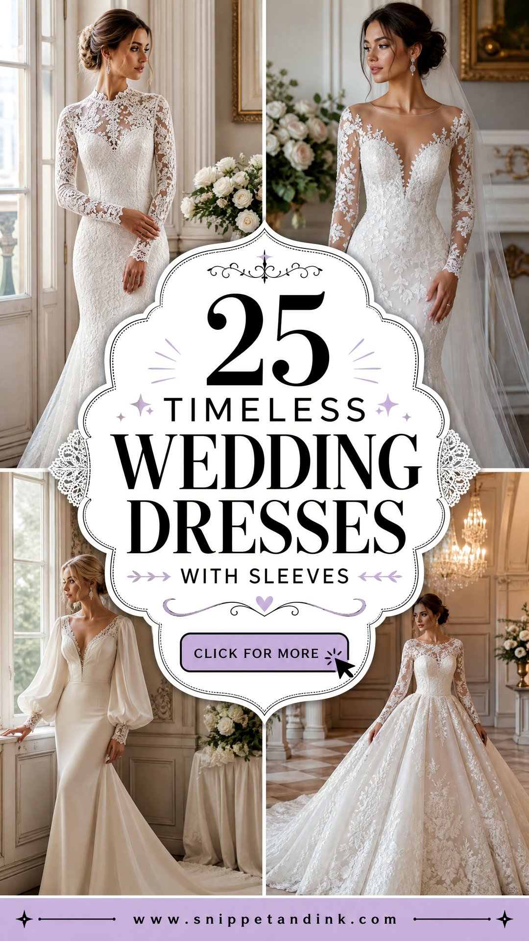 25 Timeless Wedding Dresses with Sleeves for Elegant Brides - 25 Timeless Wedding Dresses with Sleeves for Elegant Brides