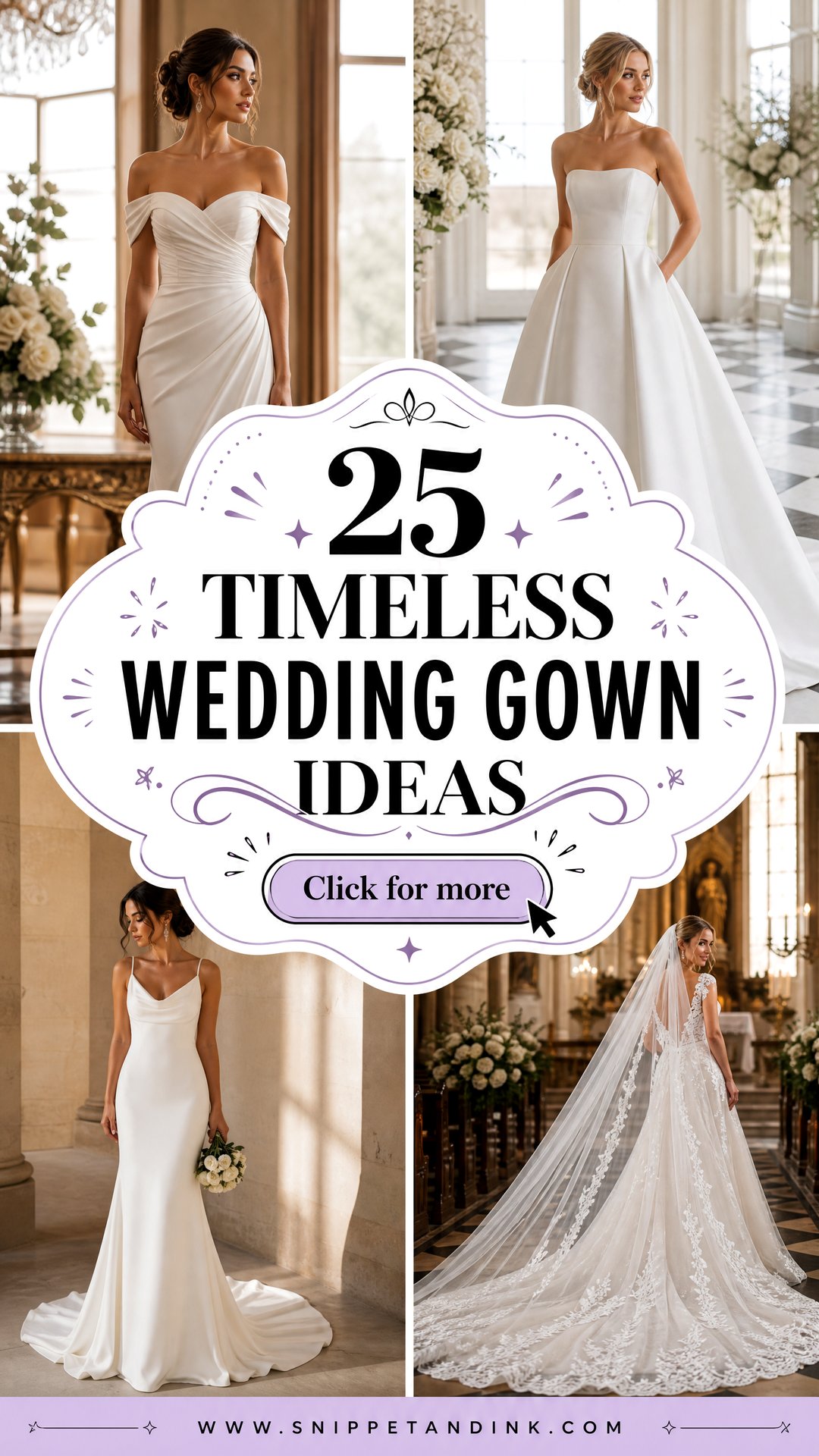 25 Timeless Wedding Gown Ideas for a Graceful Bridal Look - 25 Timeless Wedding Gown Ideas for a Graceful Bridal Look