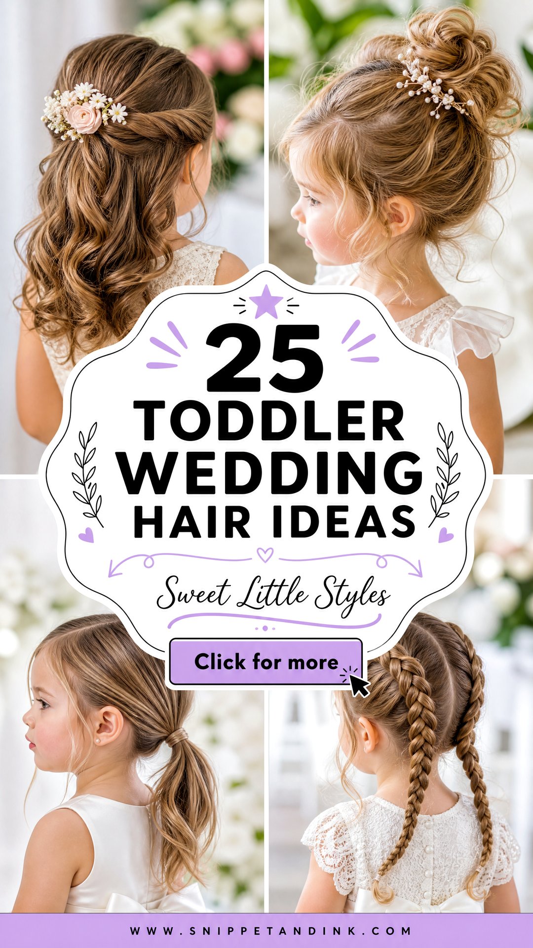 25 Toddler Wedding Hair Ideas for Adorable Little Guests - 25 Toddler Wedding Hair Ideas for Adorable Little Guests
