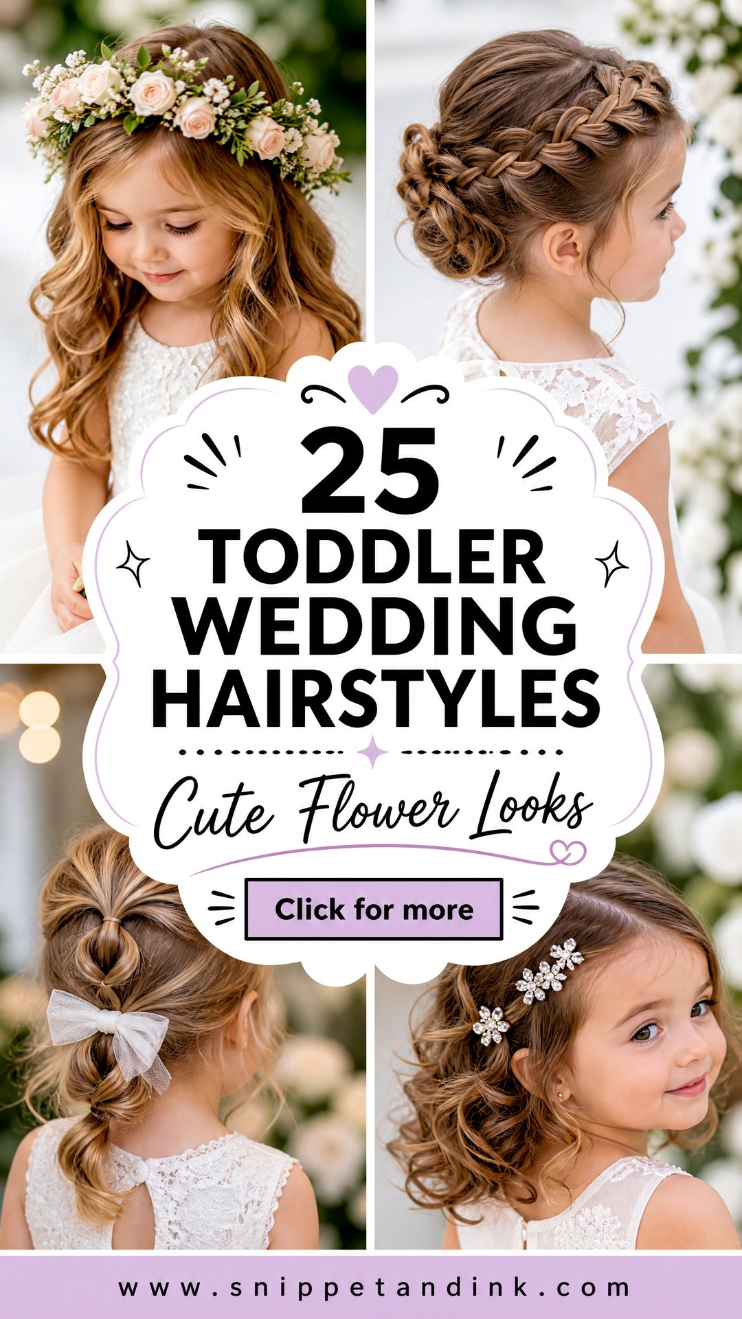 25 Toddler Wedding Hairstyles for Cute Flower Girl Looks - 25 Toddler Wedding Hairstyles for Cute Flower Girl Looks